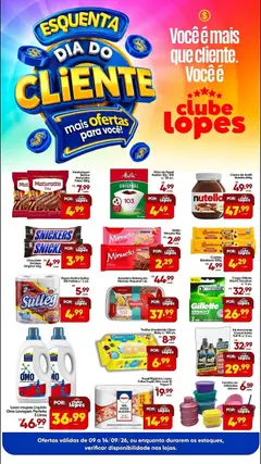 Lopes Supermercados ofertas Dia do Cliente - Pré-Visualização do folheto da loja Lopes Supermercados, válido de 09/09/2026 | Página: 1