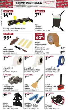 Preview of Princess Auto flyer - Price Wrecker from shop Princess Auto valid from Aug 1, 2026 | Page: 13 | Products: Fish, Speaker