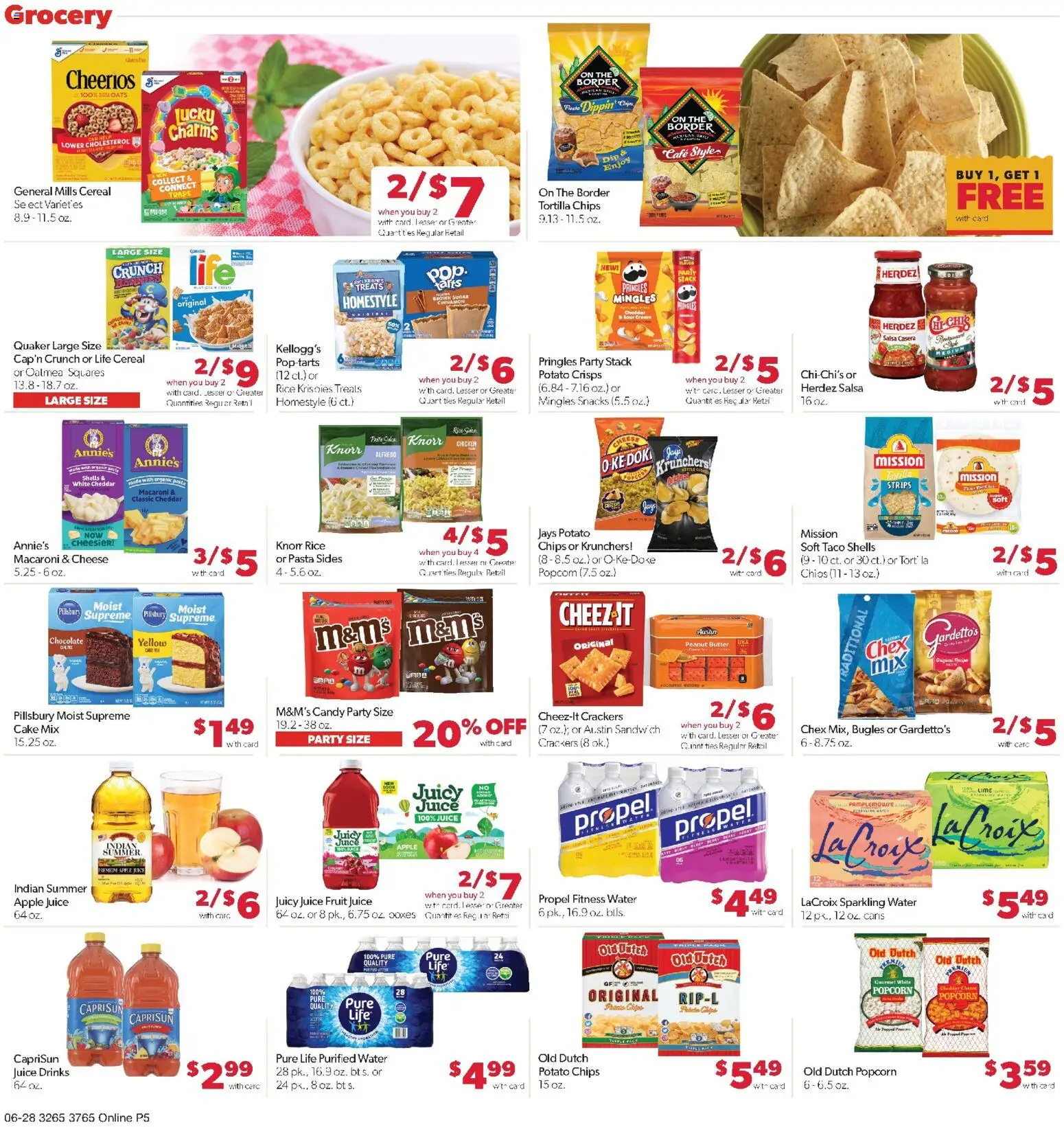 Family Fare Weekly Ad - SD - valid from 06/28/2026 | Page: 11 | Products: Butter, Rice, Chips, Water