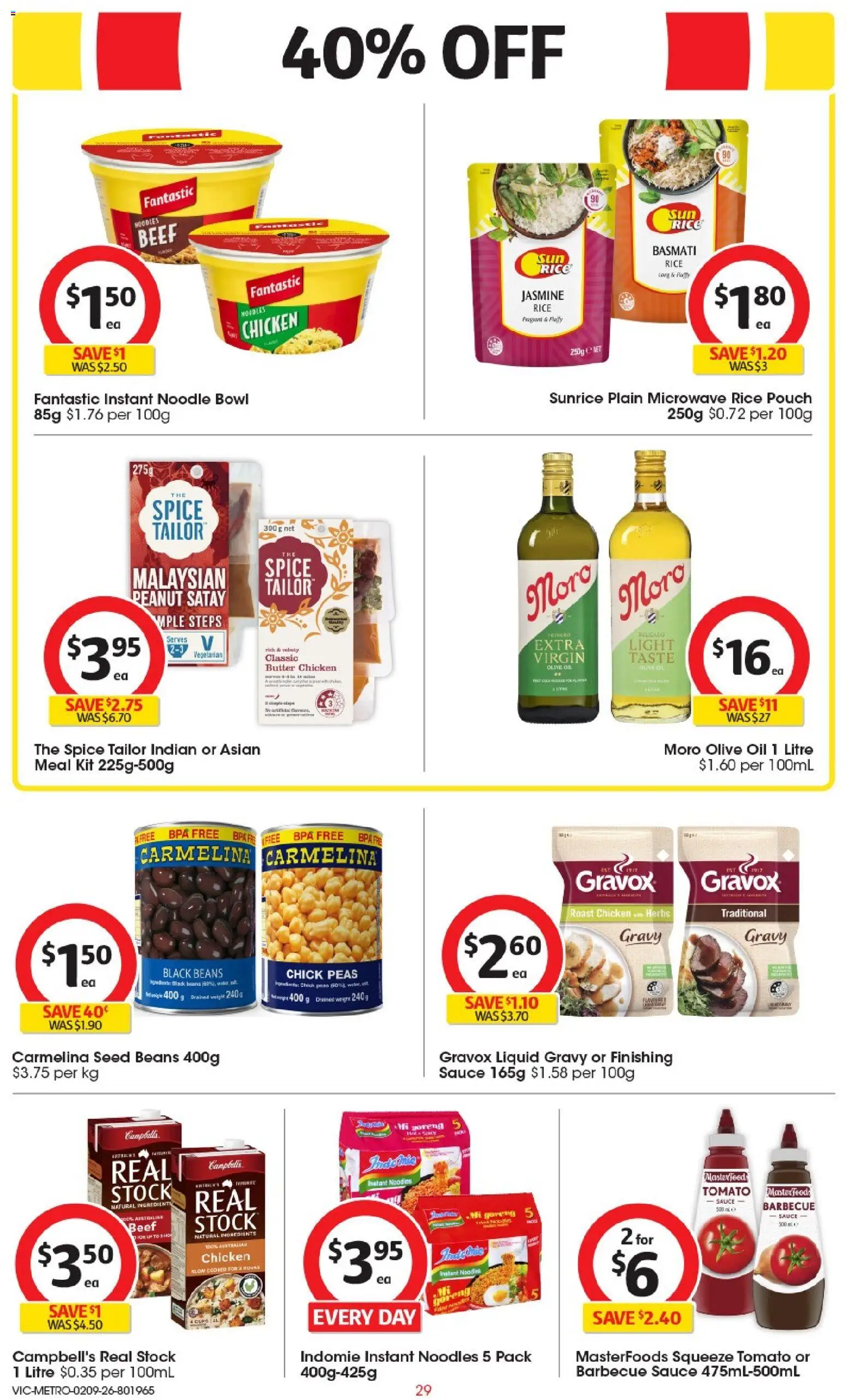 Coles catalogue - valid from 02/09/2026 | Page: 30 | Products: Jasmine rice, Noodles, Beans, Microwave