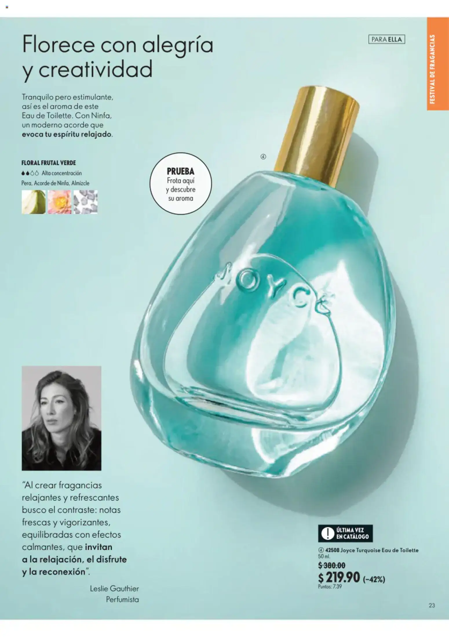 Nuevas ofertas de Oriflame válidas en toda la República Mexicana desde el 22/08/2026. ¡Encuentra las mejores ofertas en Oriflame campaña 12 2026! | Página: 23 | Productos: Eau de toilette