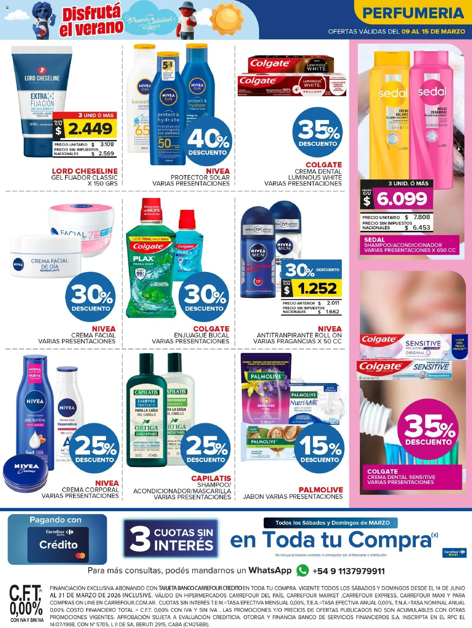 Carrefour Maxi catálogo │ válido desde el 09.03.2026 | Página: 5 | Productos: Brillo, Enjuague bucal, Leche, Crema