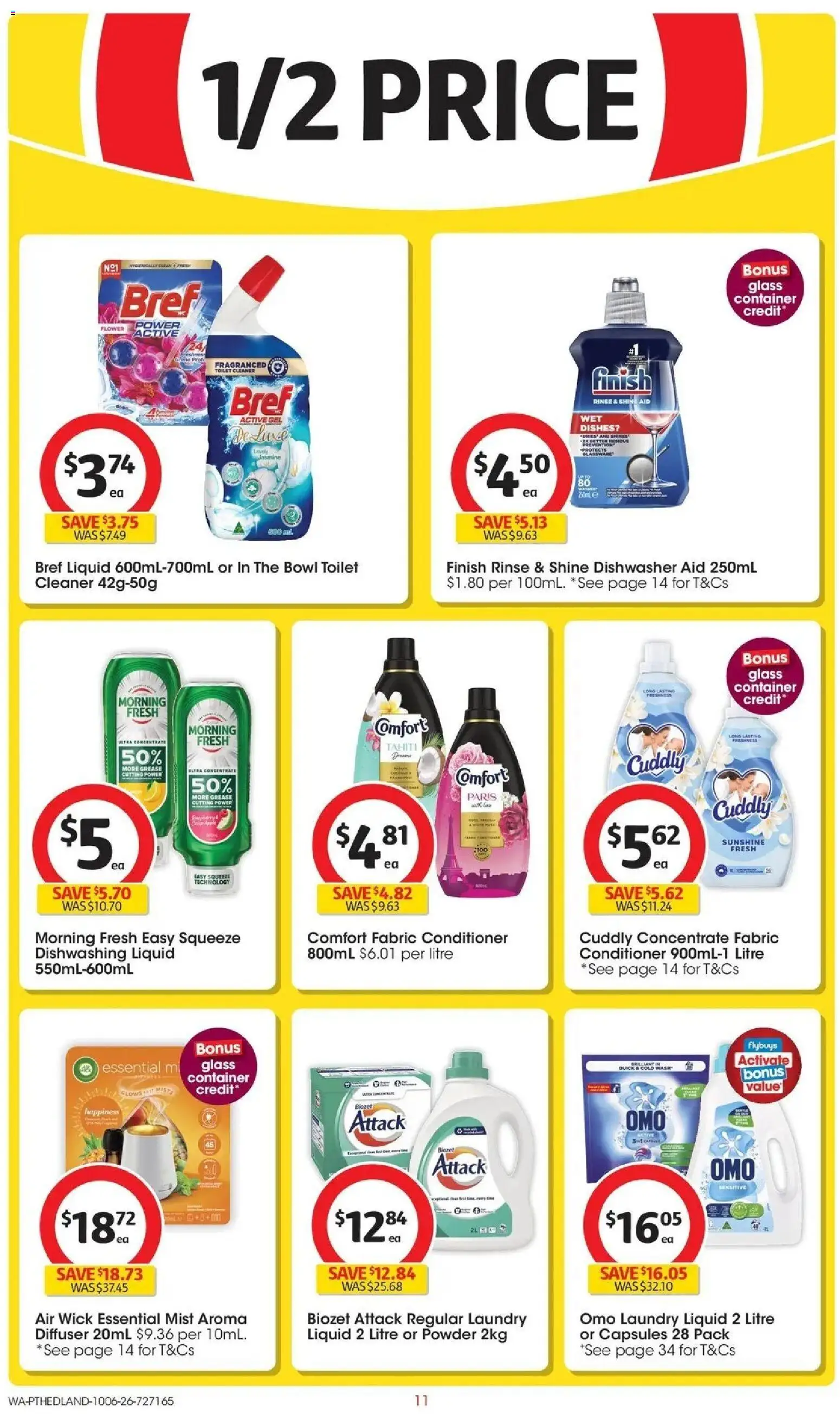Coles catalogue - valid from 10.06.2026 | Page: 11 | Products: Toilet, Cleaner, Laundry, Dishwasher