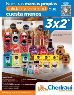 Vista previa de Chedraui folleto Nuestras marcas propias calidad y variedad que cuesta menos, nuevo folleto de la tienda, válido en México a partir del 14/10/2026