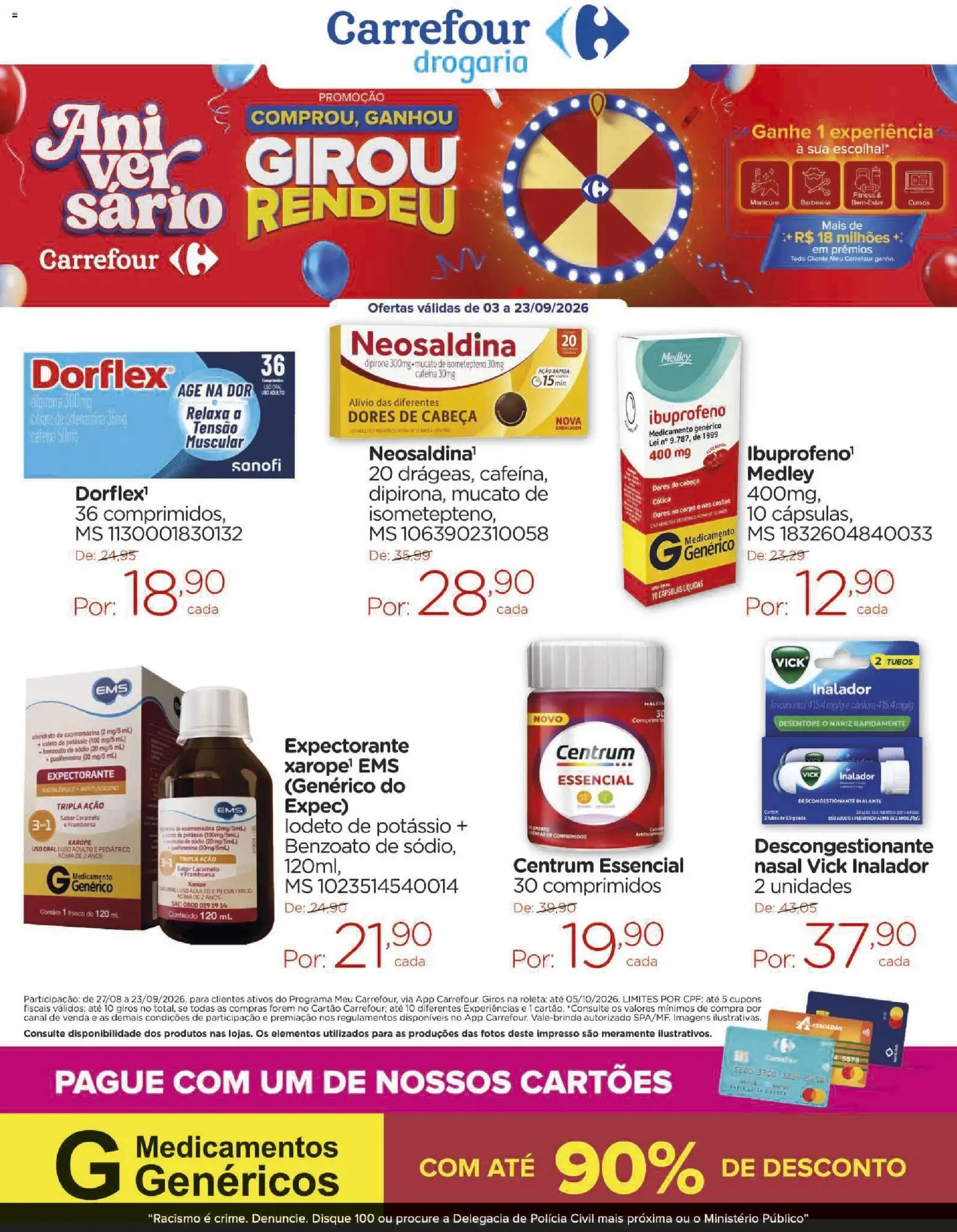 Carrefour Folheto - válido de 03/09/2026 | Página: 1 | Produtos: Cápsulas, Xarope, Romã