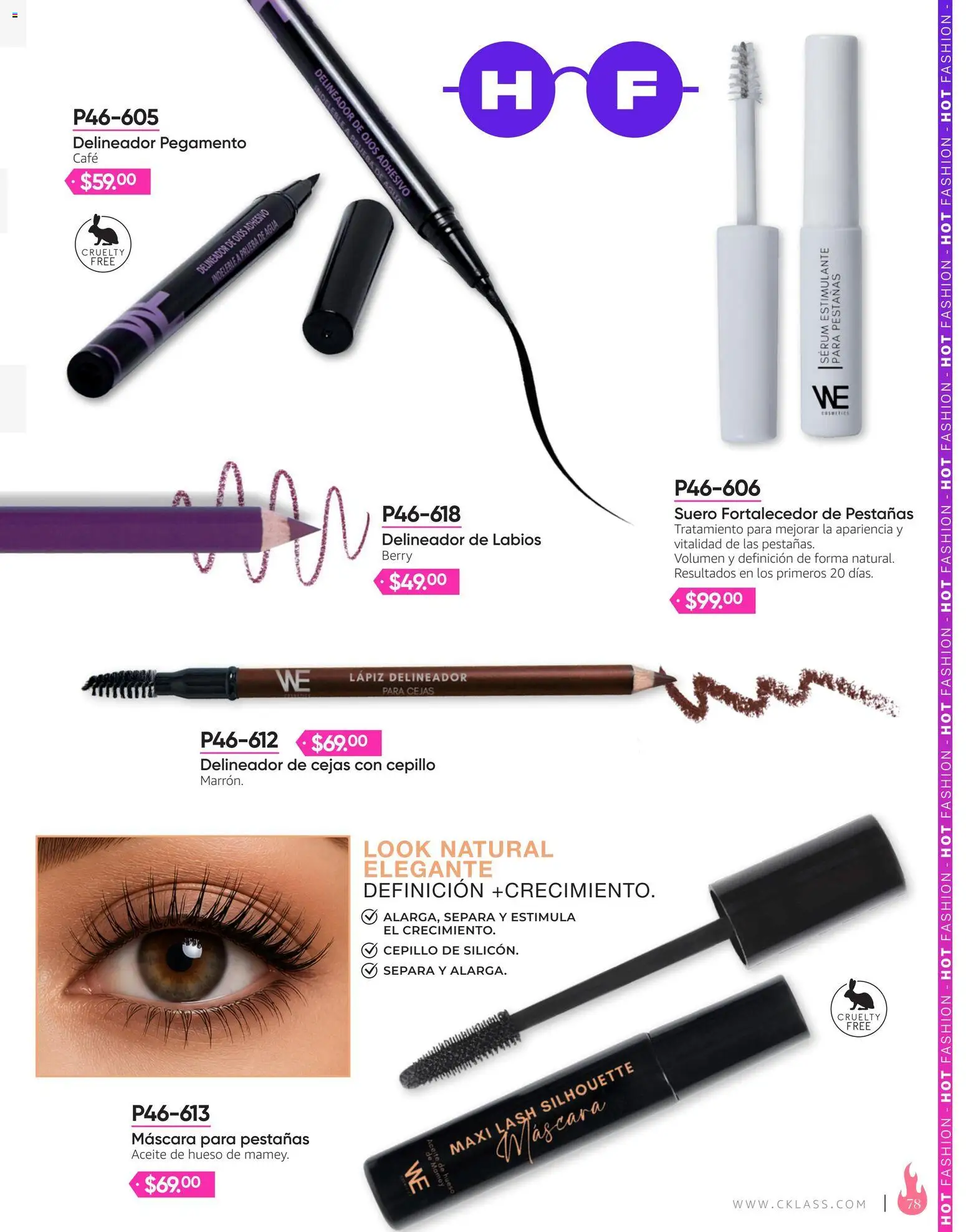 Nuevas ofertas de Cklass válidas en toda la República Mexicana desde el 03/08/2026. ¡Encuentra las mejores ofertas en Cklass catálogo Hot Fashion Ropa! | Página: 79 | Productos: Serum, Pegamento, Delineador de ojos, Delineador