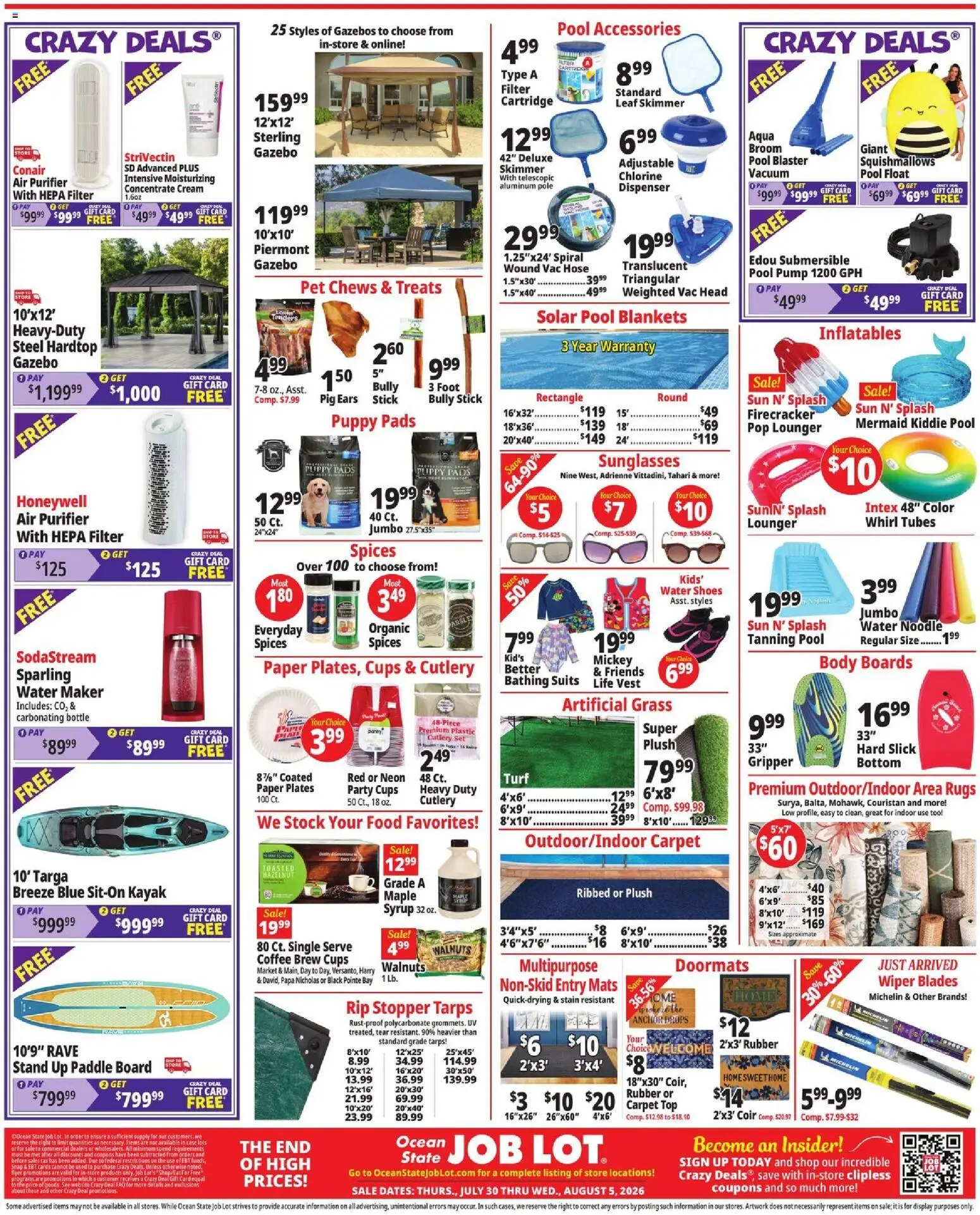 Ocean State Job Lot Weekly Ad - MA - valid from 07/30/2026 | Page: 2 | Products: Coffee, Kayak, Cream, Spices
