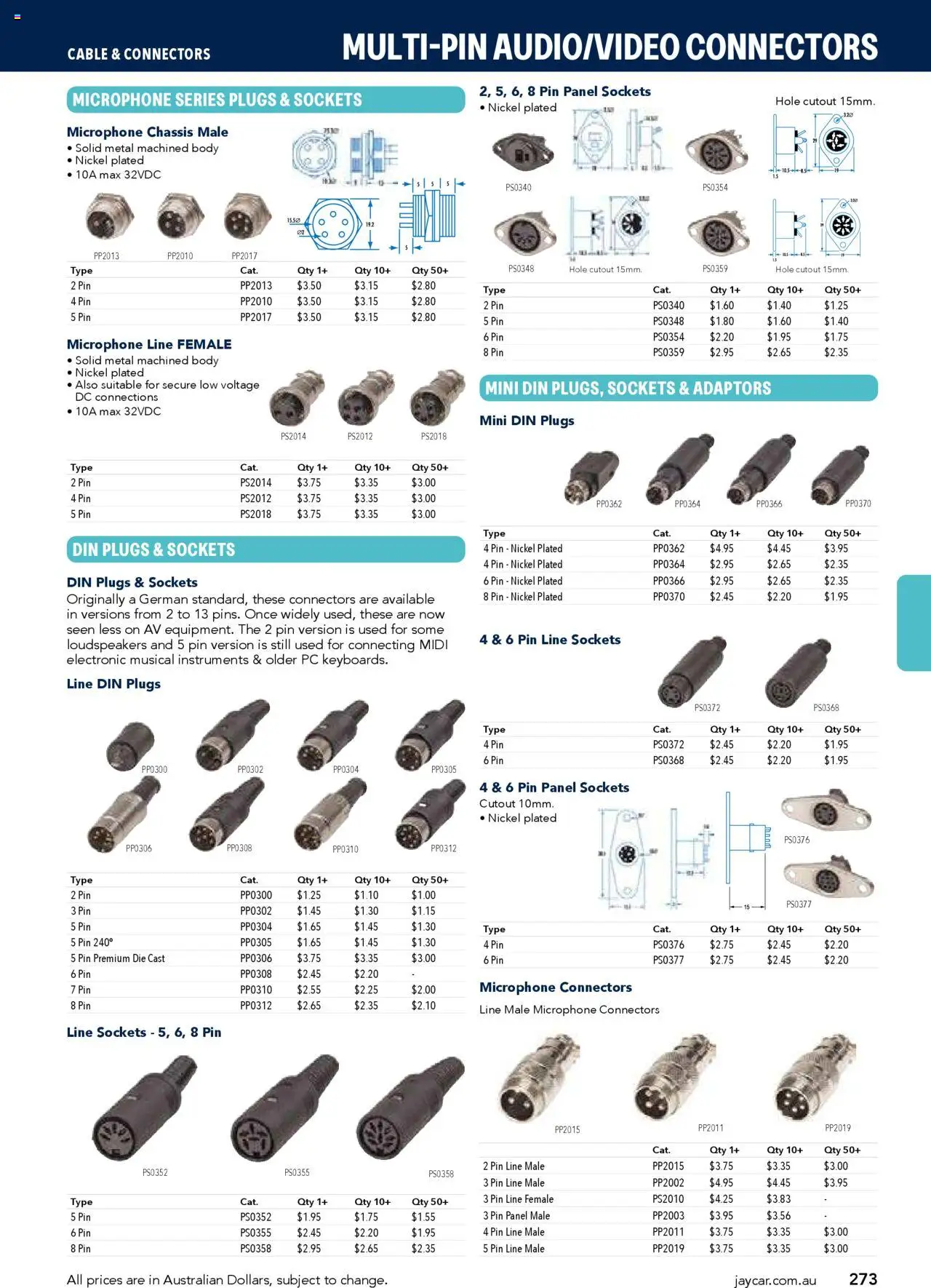 Jaycar catalogue - valid from 09/07/2025 | Page: 273 | Products: Pc, Cable, Microphone