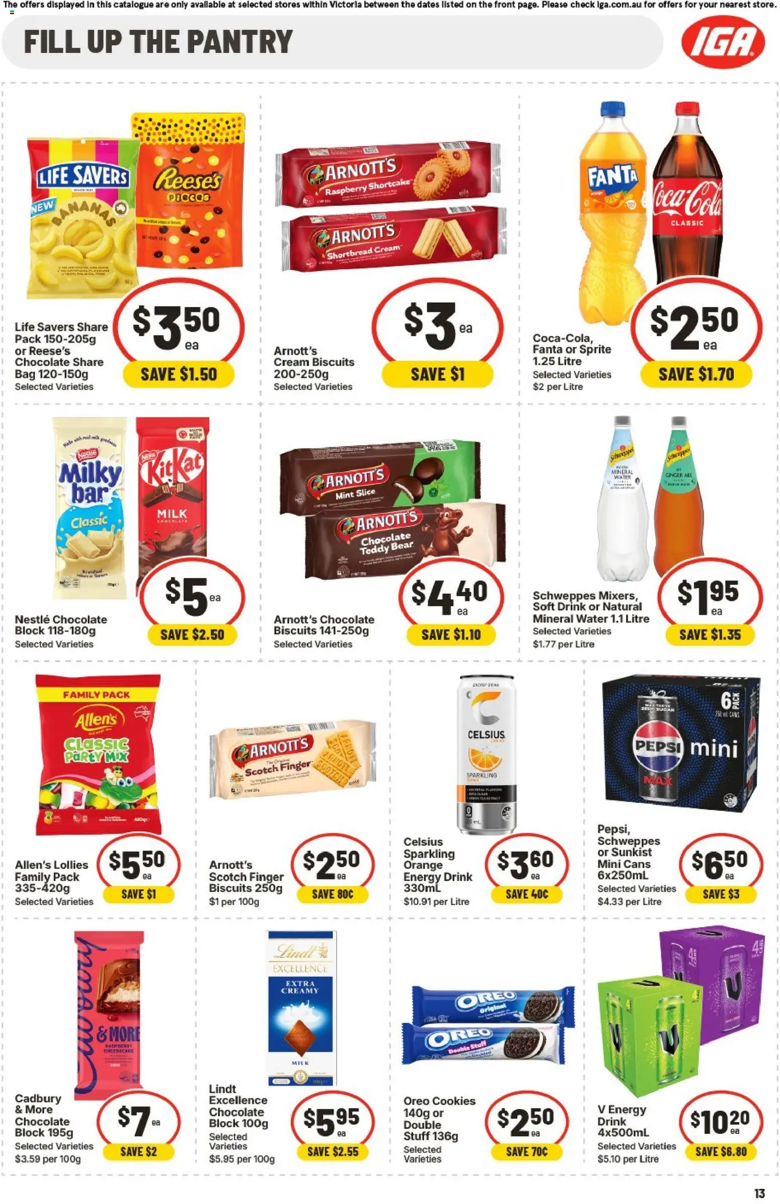 IGA catalogue - valid from 26/08/2026 | Page: 10 | Products: Lollies, Mineral water, Oreo, Scotch