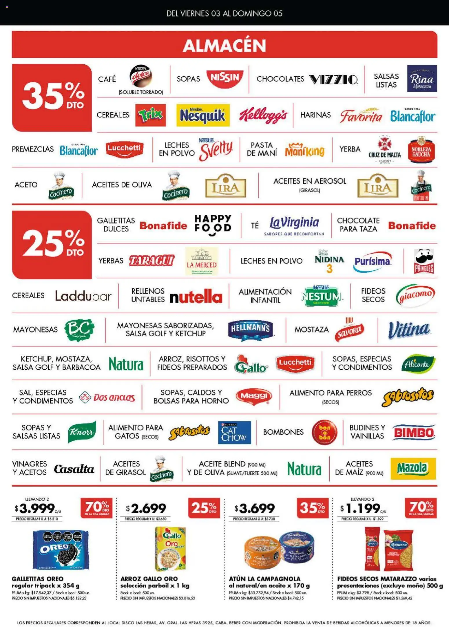 Disco - Córdoba │ válido desde el 03/07/2026 | Página: 3 | Productos: Disco, Horno, Mostaza, Cereales