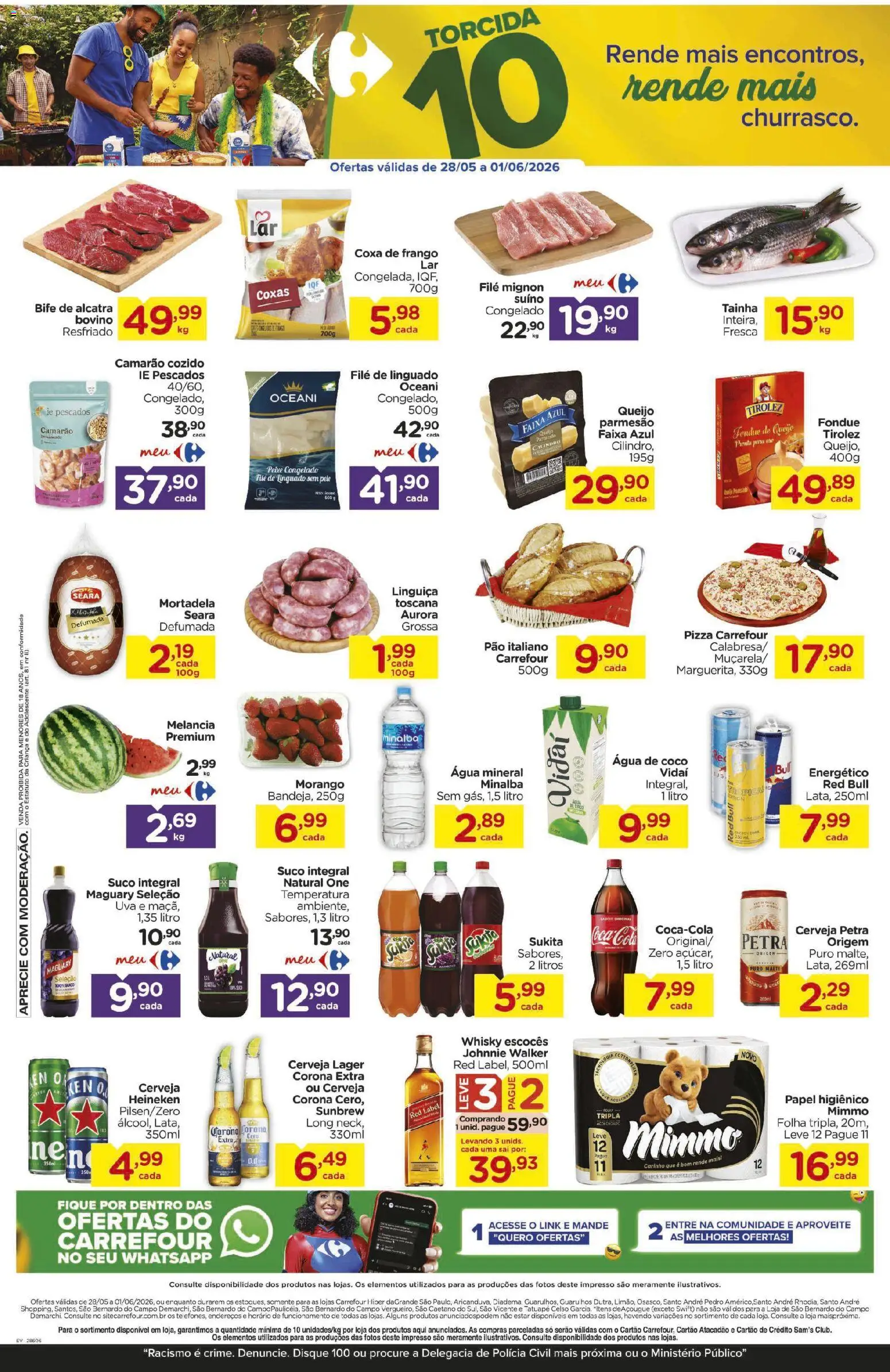 Carrefour Folheto - válido de 28.05.2026 | Página: 2 | Produtos: Coco, Melancia, Parmesão, Cerveja Heineken