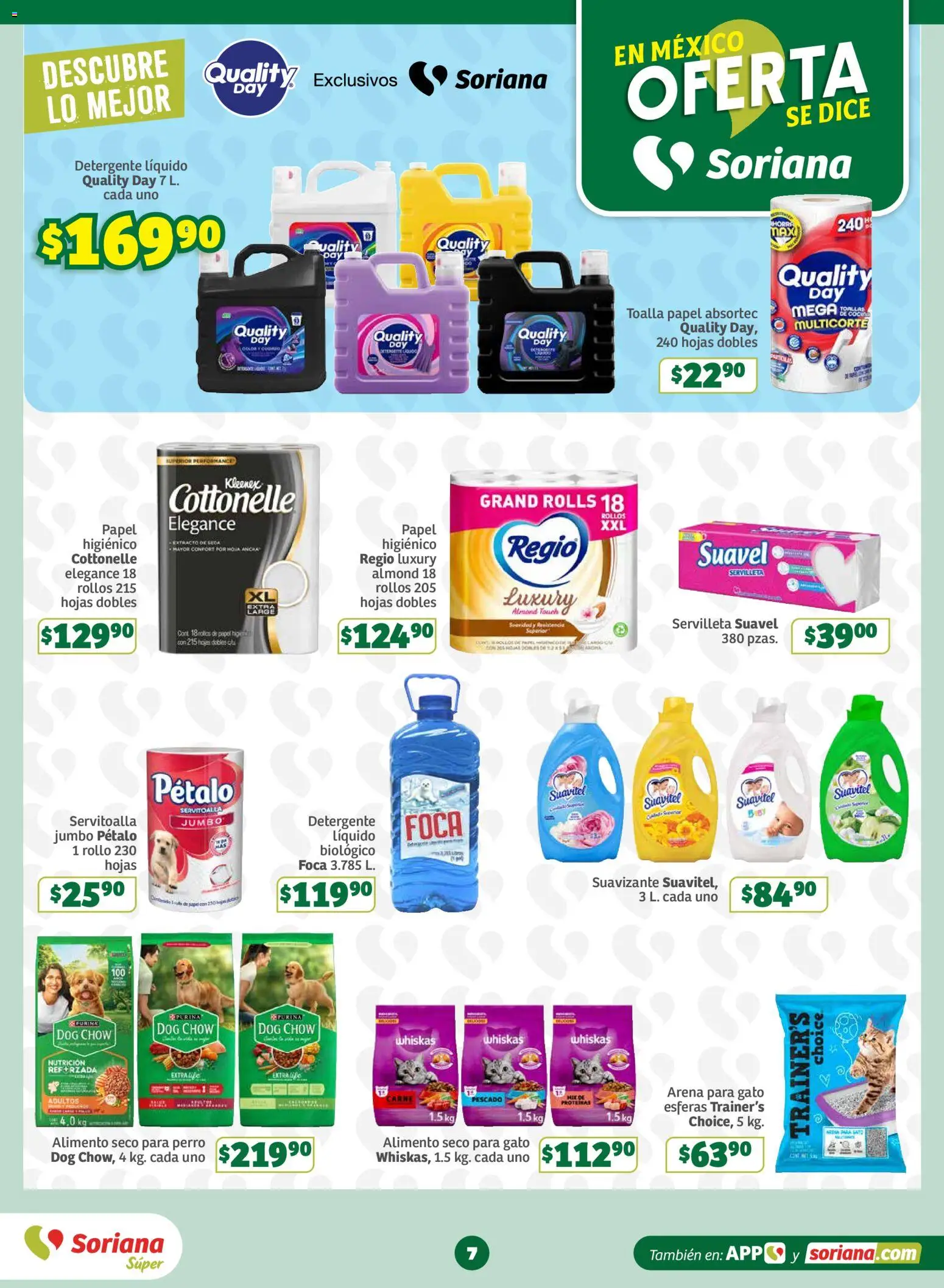 Nuevas ofertas de Soriana válidas en toda la República Mexicana desde el 06/08/2026. ¡Encuentra las mejores ofertas en Soriana Oferta se dice Soriana Súper Nacional! | Página: 7