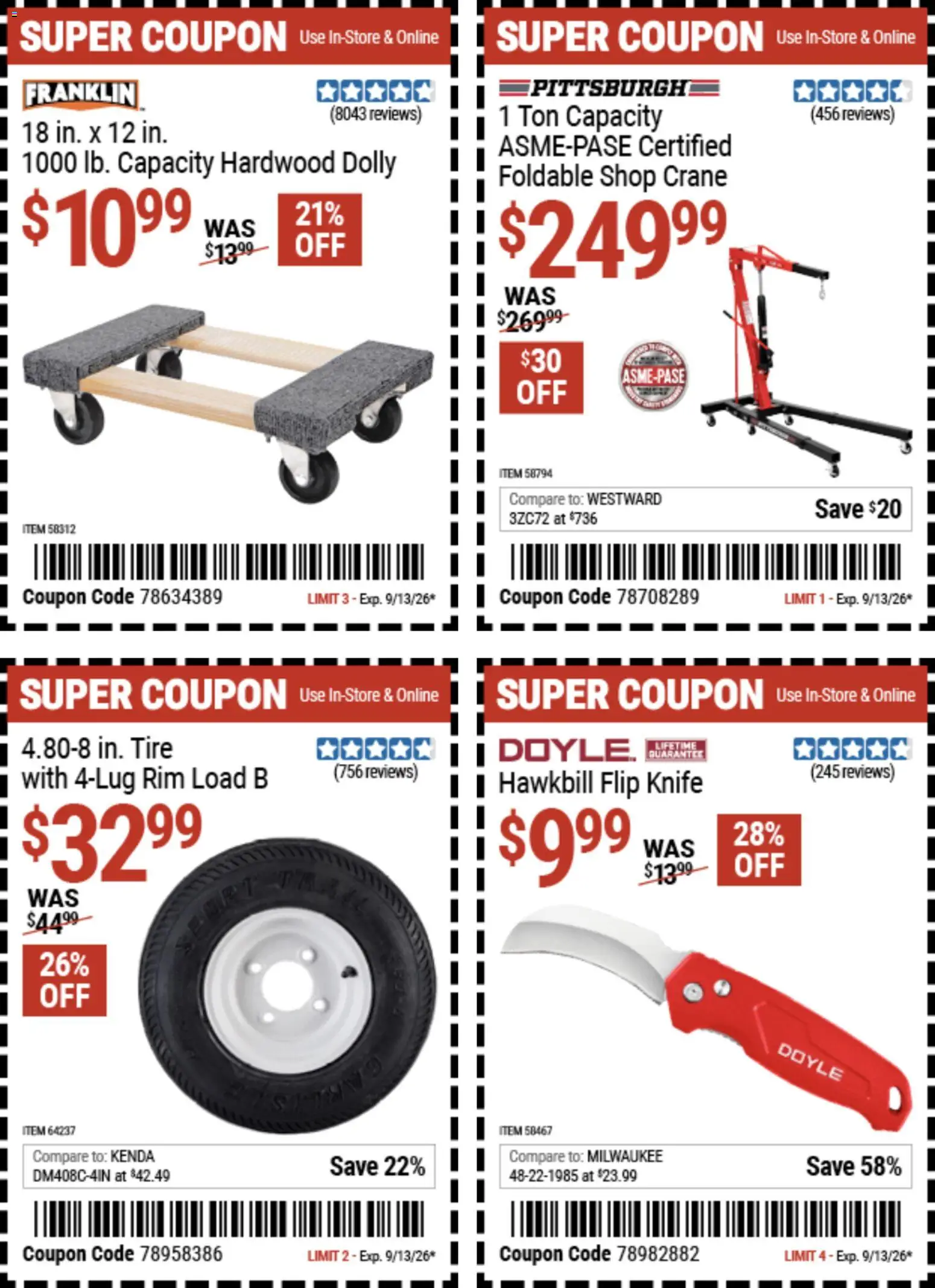 Harbor Freight Weekly Ad - valid from 08/31/2026 | Page: 5 | Products: Tire