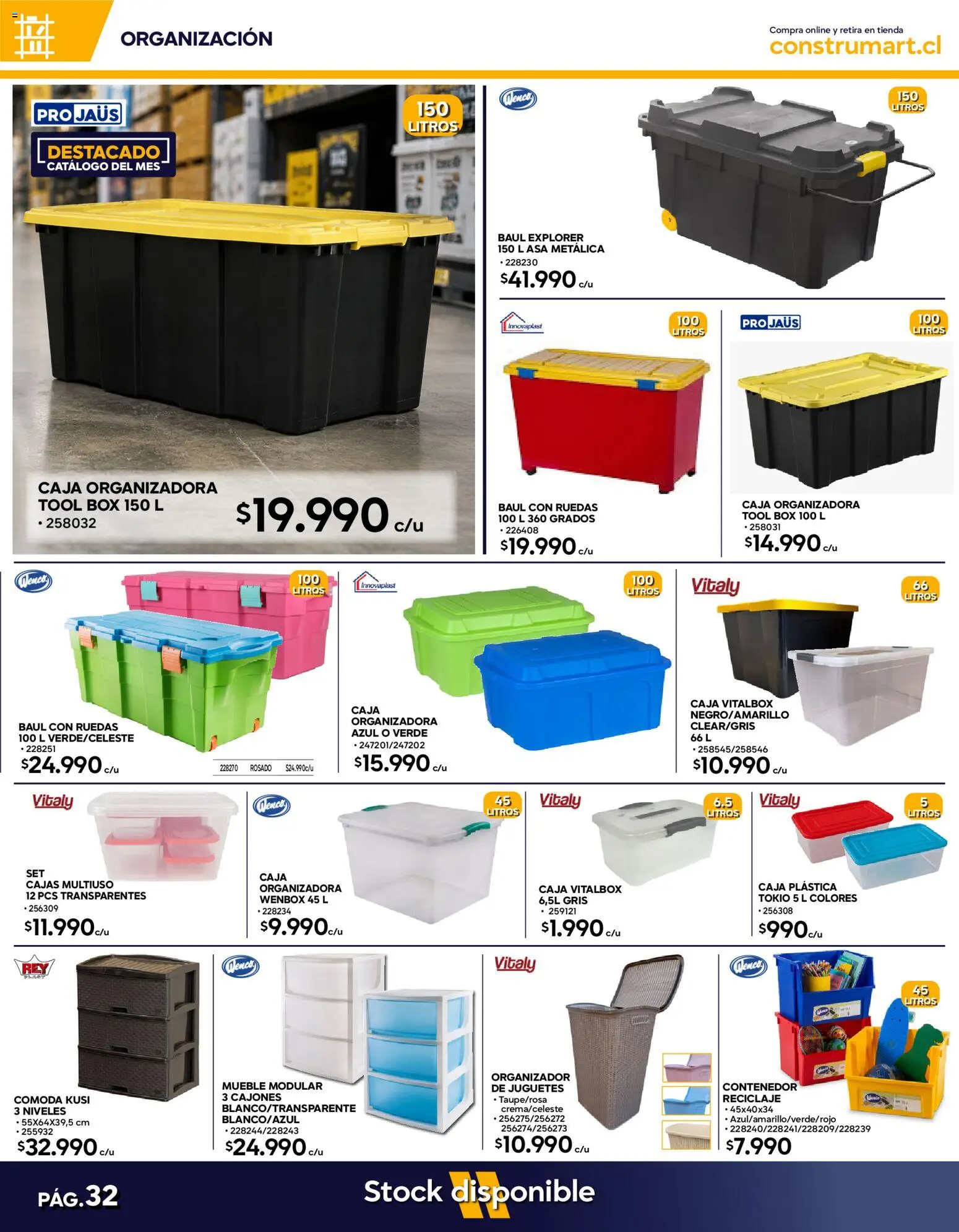 Construmart Ofertas │ válido desde el 01.06.2026 | Página: 32 | Productos: Organizador, Caja, Modular