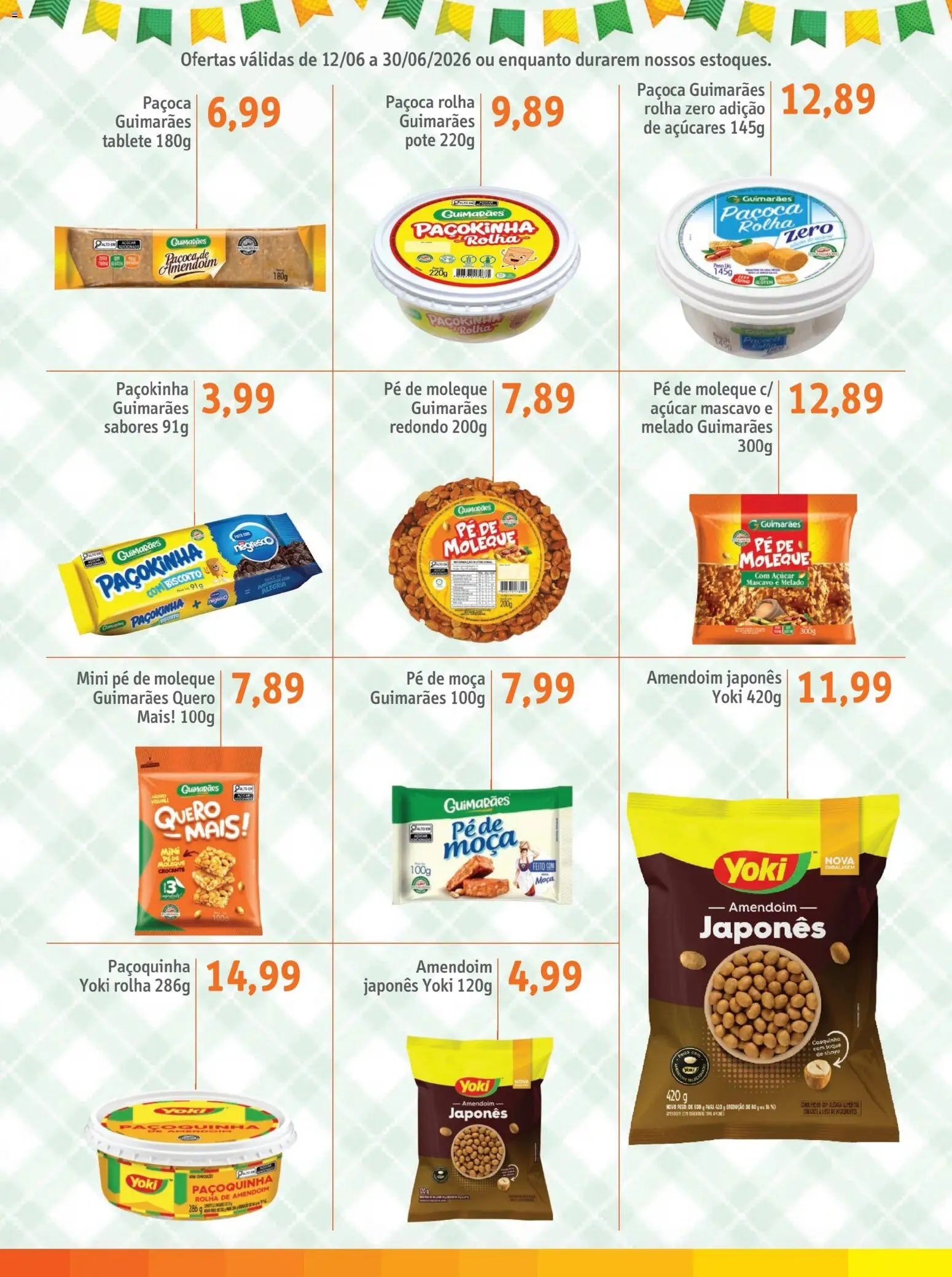 Sonda Folheto - válido de 12.06.2026 | Página: 6 | Produtos: Biscoito, Açúcar, Açúcar mascavo, Paçoca