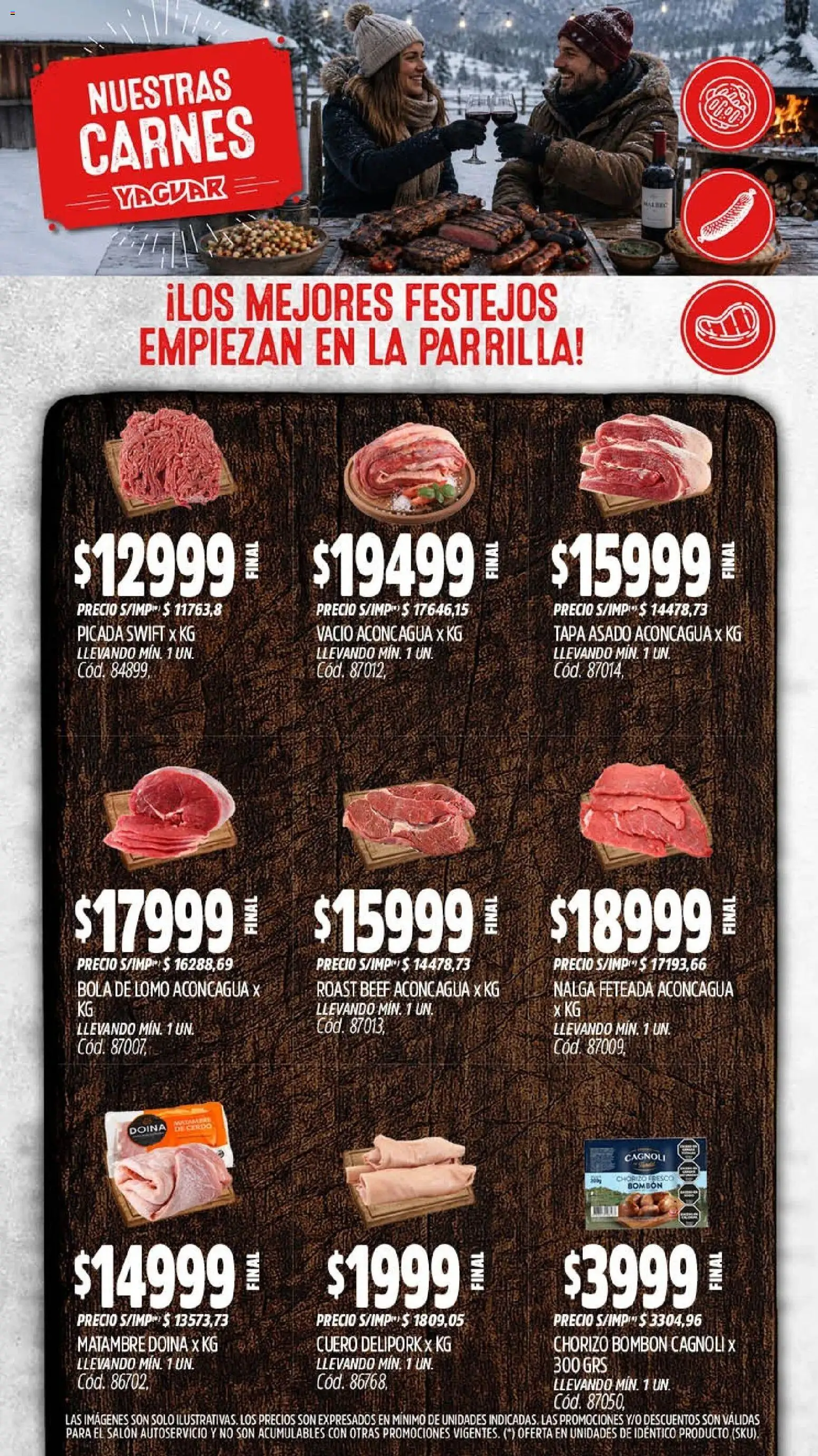 Yaguar catálogo │ válido desde el 20/07/2026 | Página: 5 | Productos: Parrilla, Chorizo, Cerdo