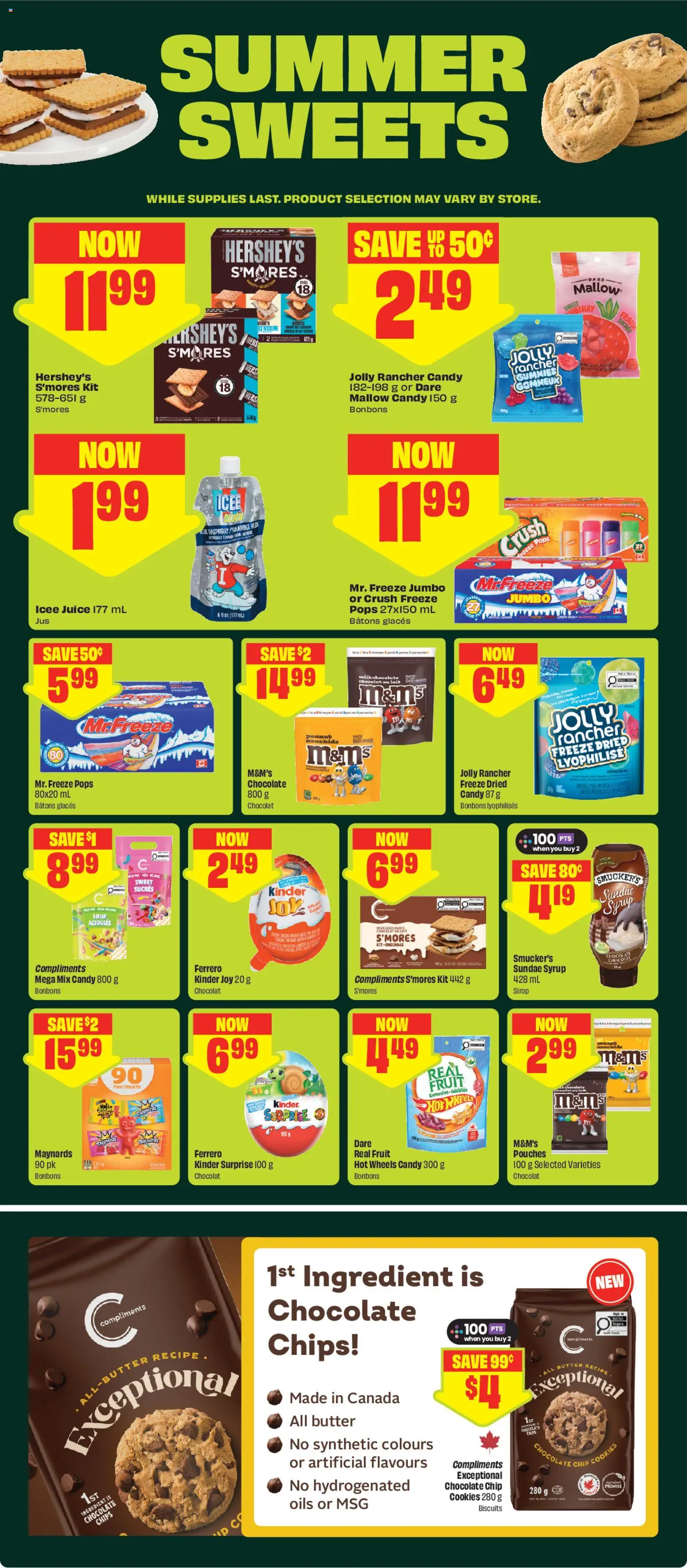 FreshCo flyer valid from 07.05.2026 | Page: 8 | Products: Chips, Butter, Chocolate, Juice