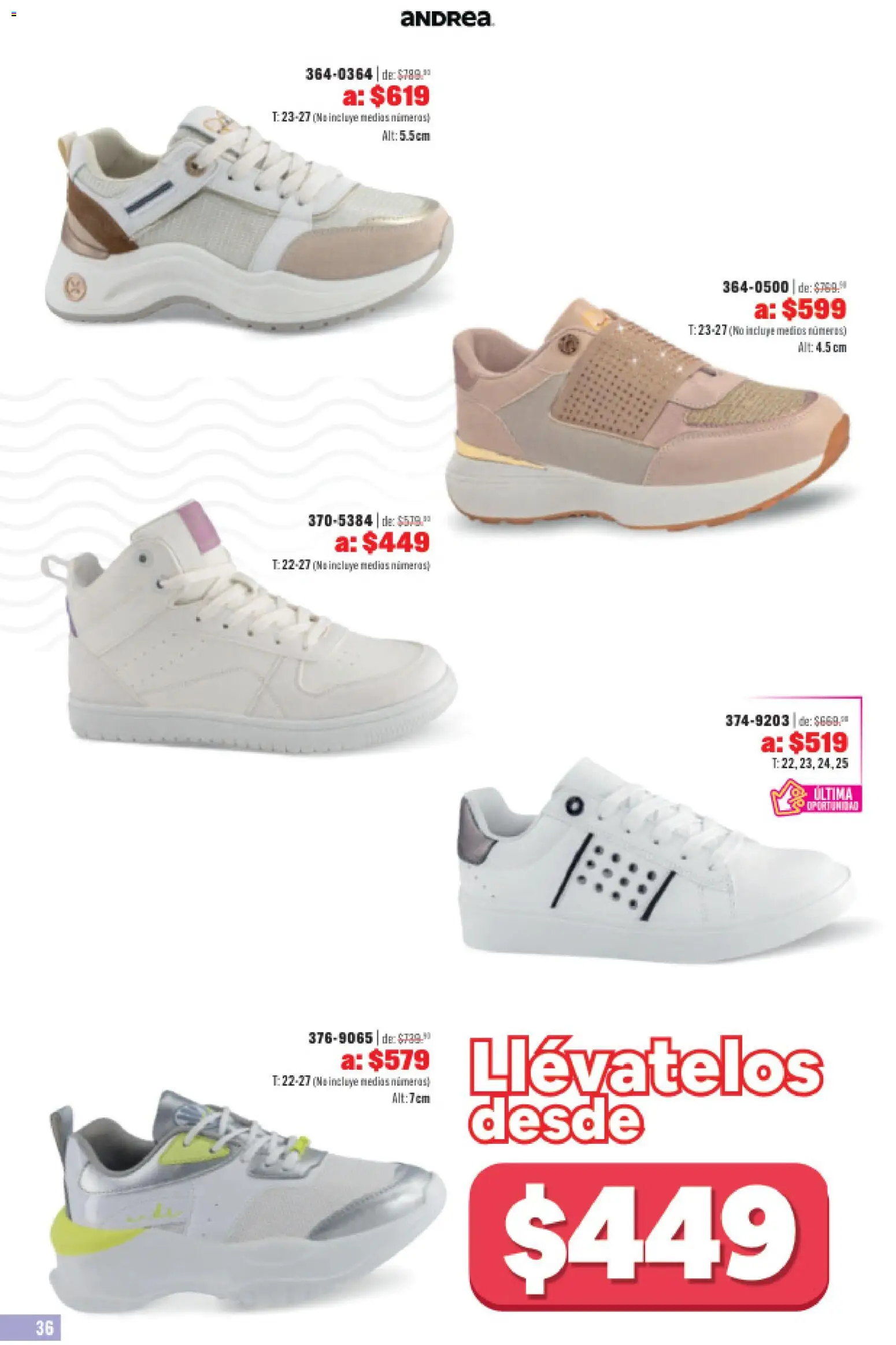Nuevas ofertas de Andrea válidas en toda la República Mexicana desde el 31.05.2026. ¡Encuentra las mejores ofertas en Andrea catálogo Outlet! | Página: 36