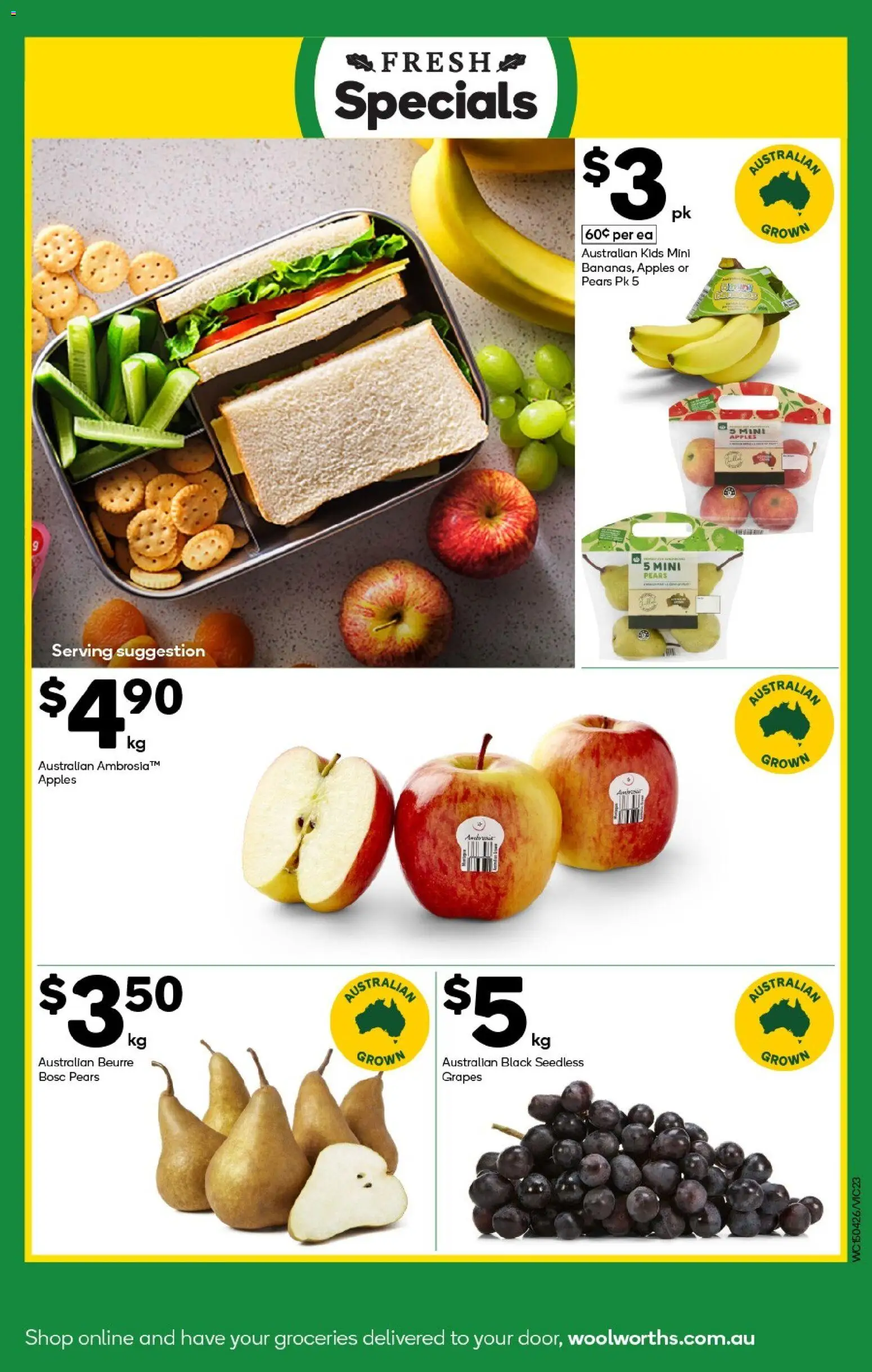 Woolworths catalogue - valid from 15.04.2026 | Page: 23 | Products: Apples, Grapes