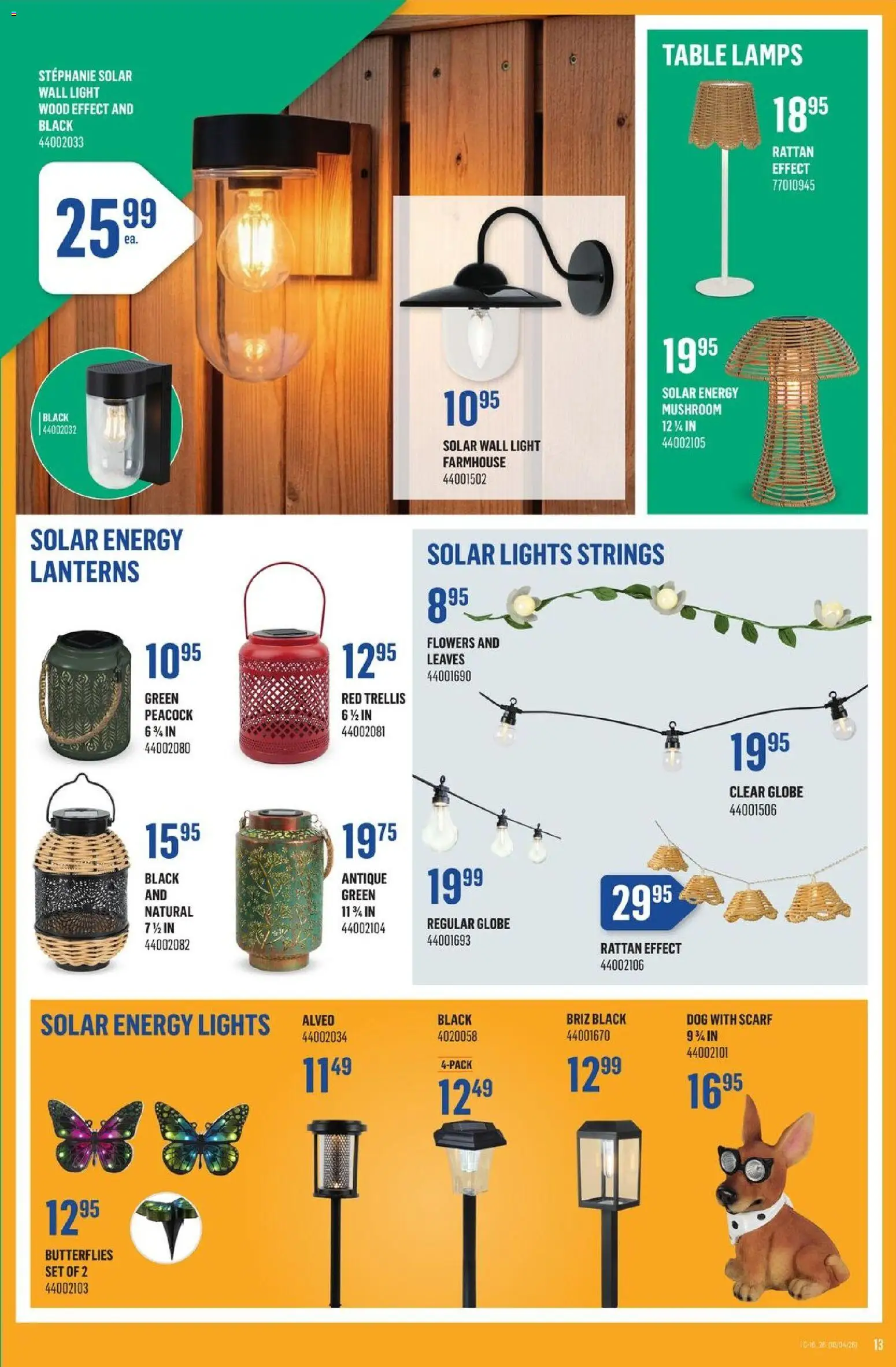 Canac flyer valid from 16.04.2026 | Page: 13 | Products: Scarf, Table