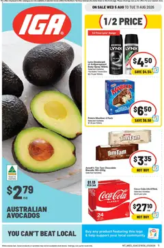 Preview of IGA catalogue NT - valid from 05/08/2026