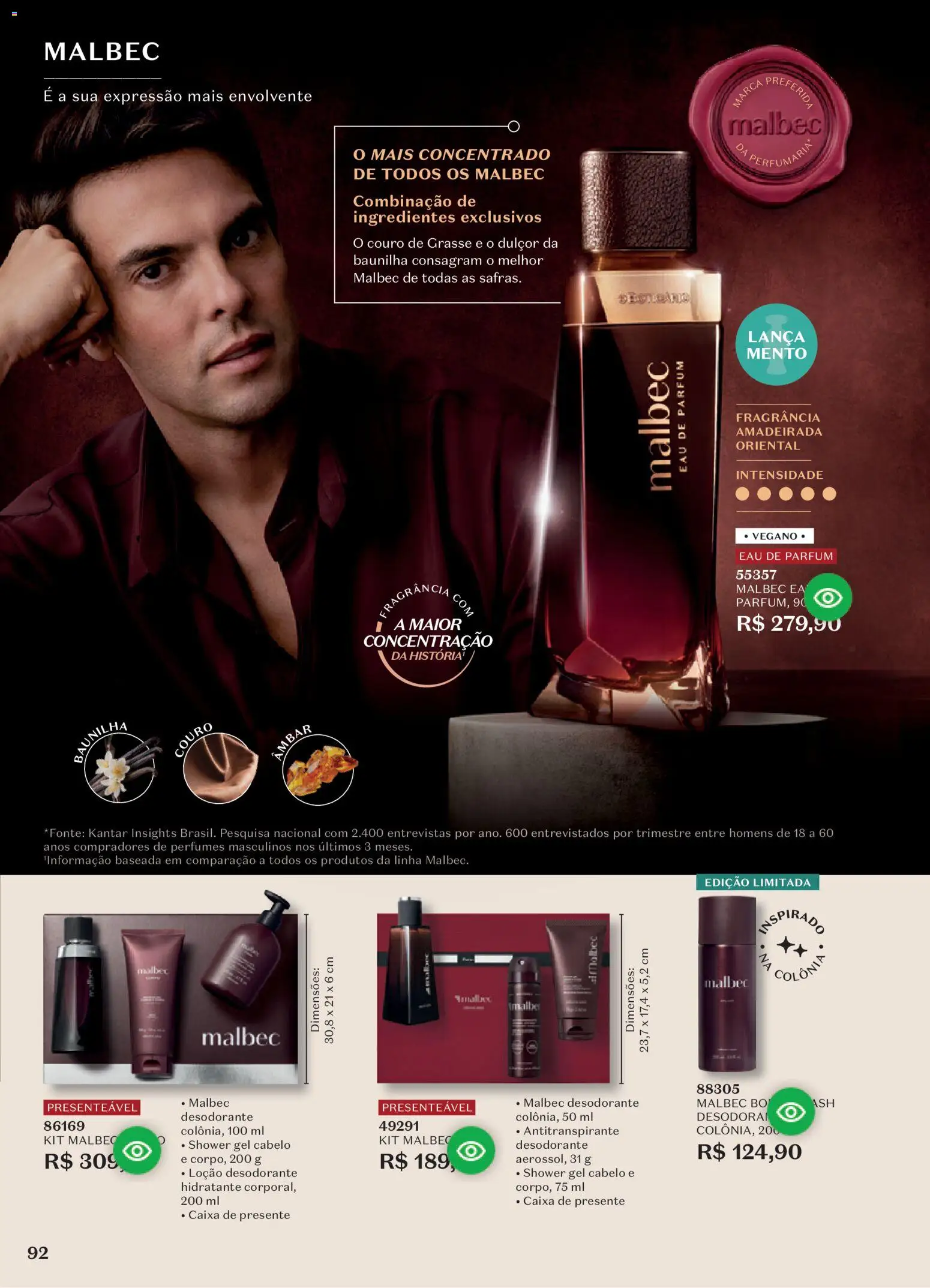 O Boticário Folheto - válido de 10/08/2026 | Página: 96 | Produtos: Baunilha, Desodorante, Perfumes, Perfumes masculinos
