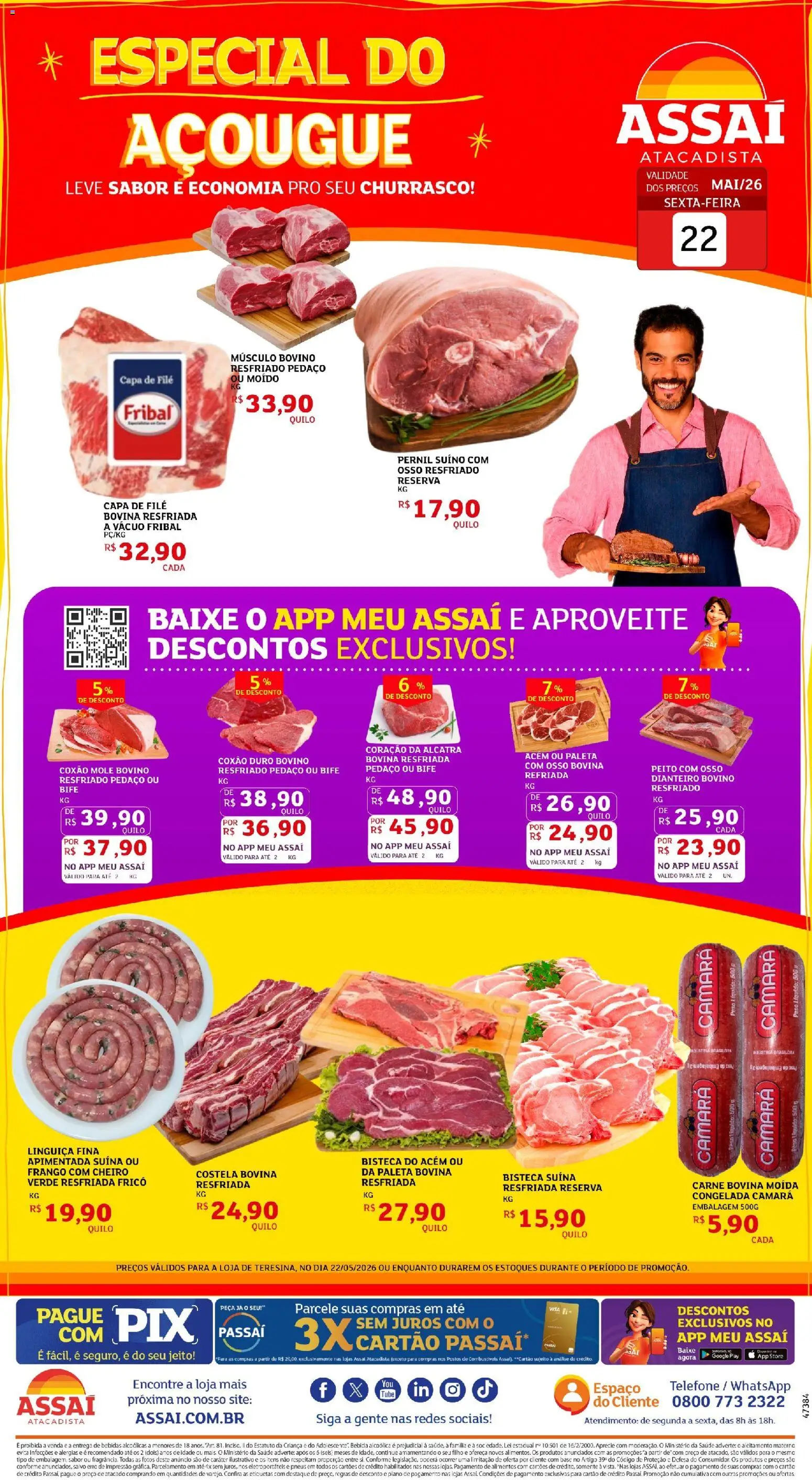 Assaí Atacadista Folheto - válido de 22.05.2026 | Página: 1