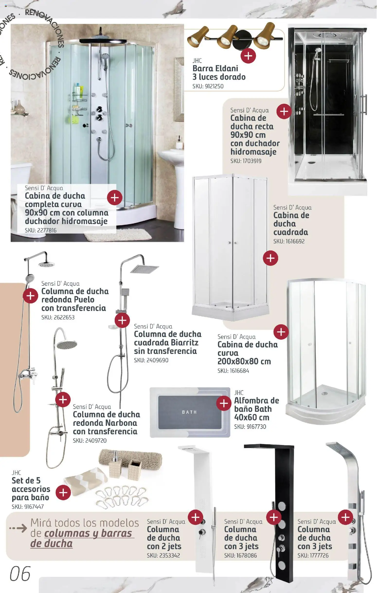 Sodimac catálogo │ válido desde el 04/08/2026 | Página: 6 | Productos: Baño, Ducha, Alfombra