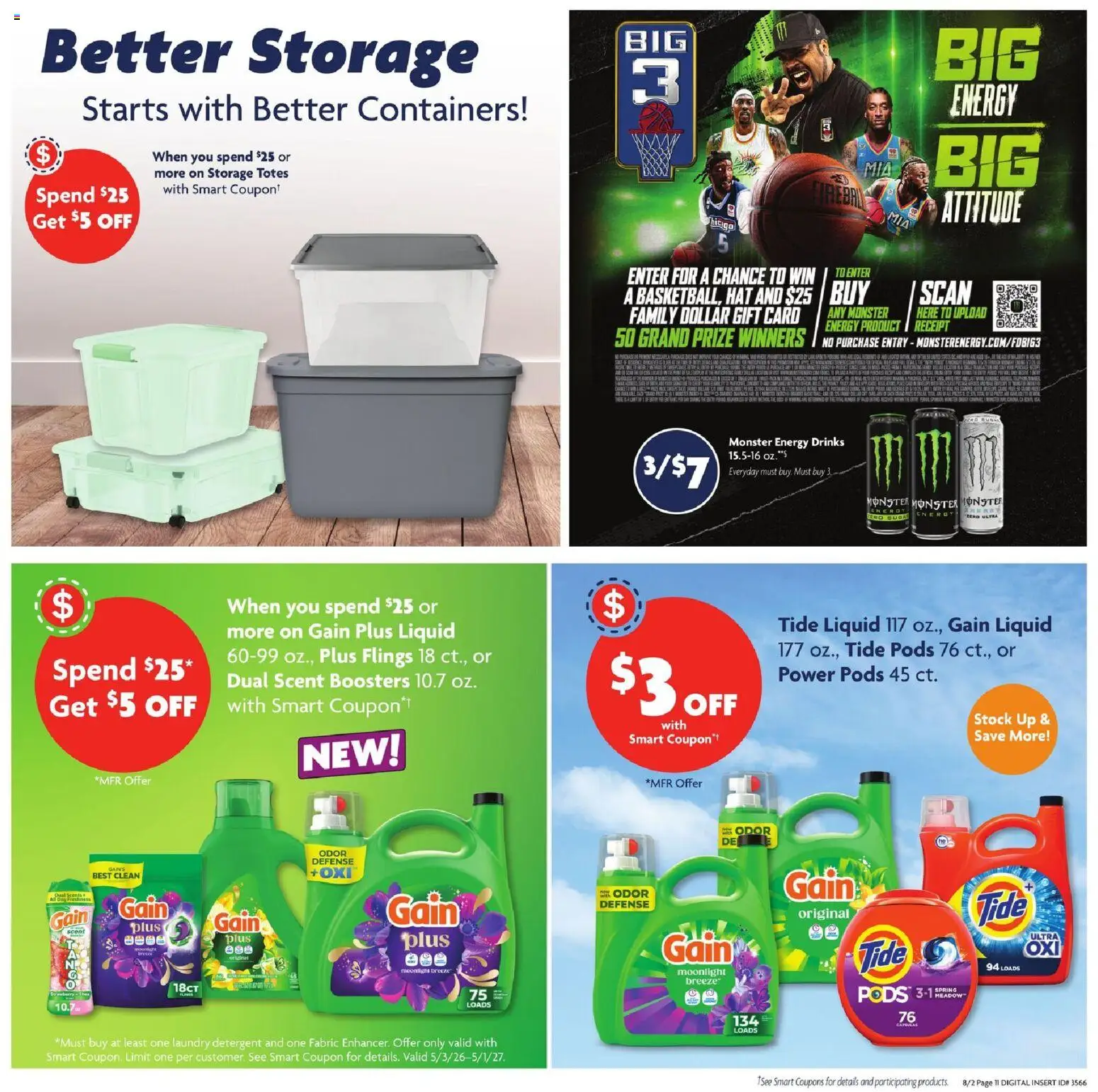 Family Dollar Current Ad - TX - valid from 08/02/2026 | Page: 11 | Products: Detergent, Hat