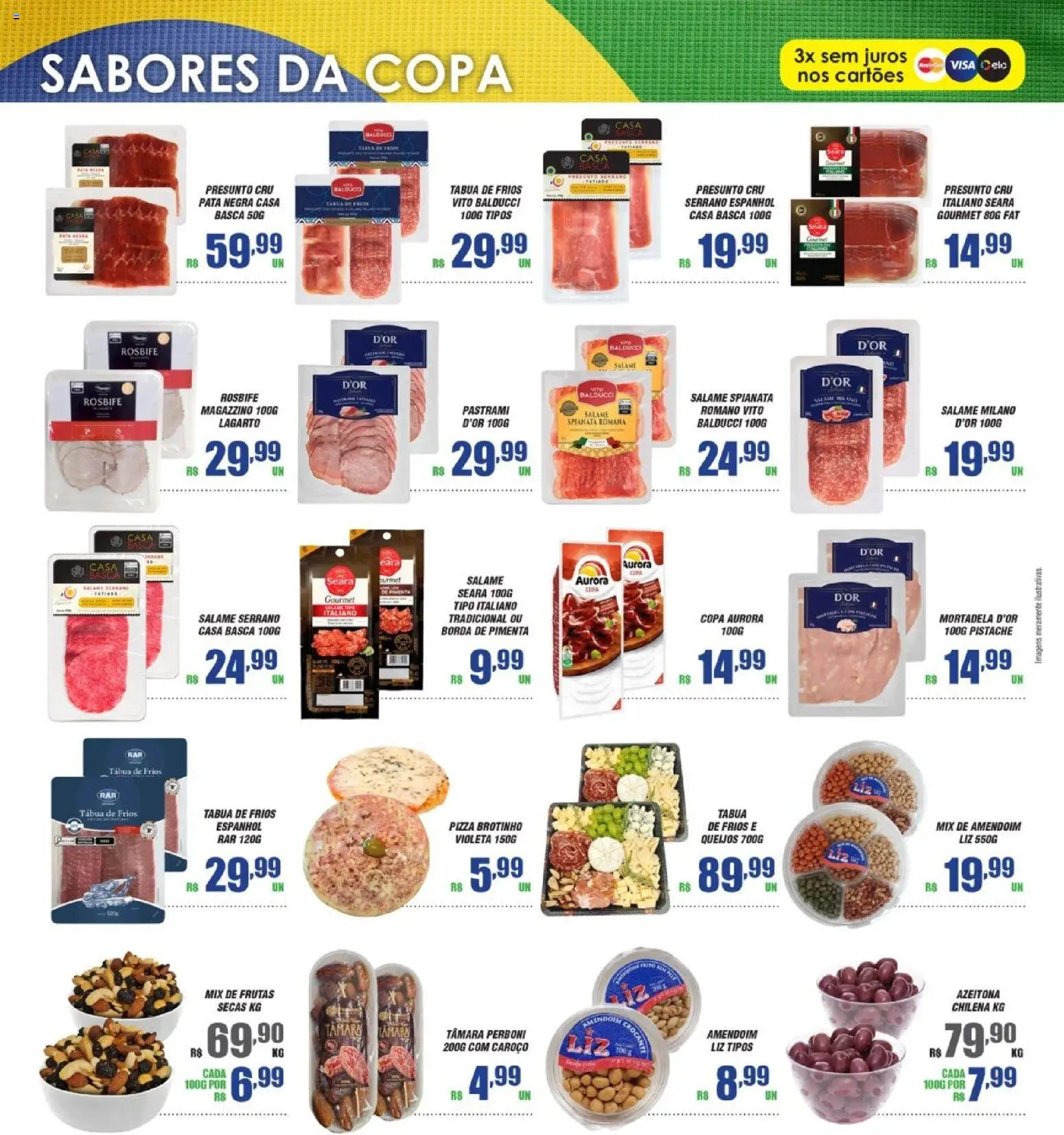 Violeta Supermercados Folheto - válido de 09.06.2026 | Página: 10 | Produtos: Cará, Salame, Presunto cru, Mortadela