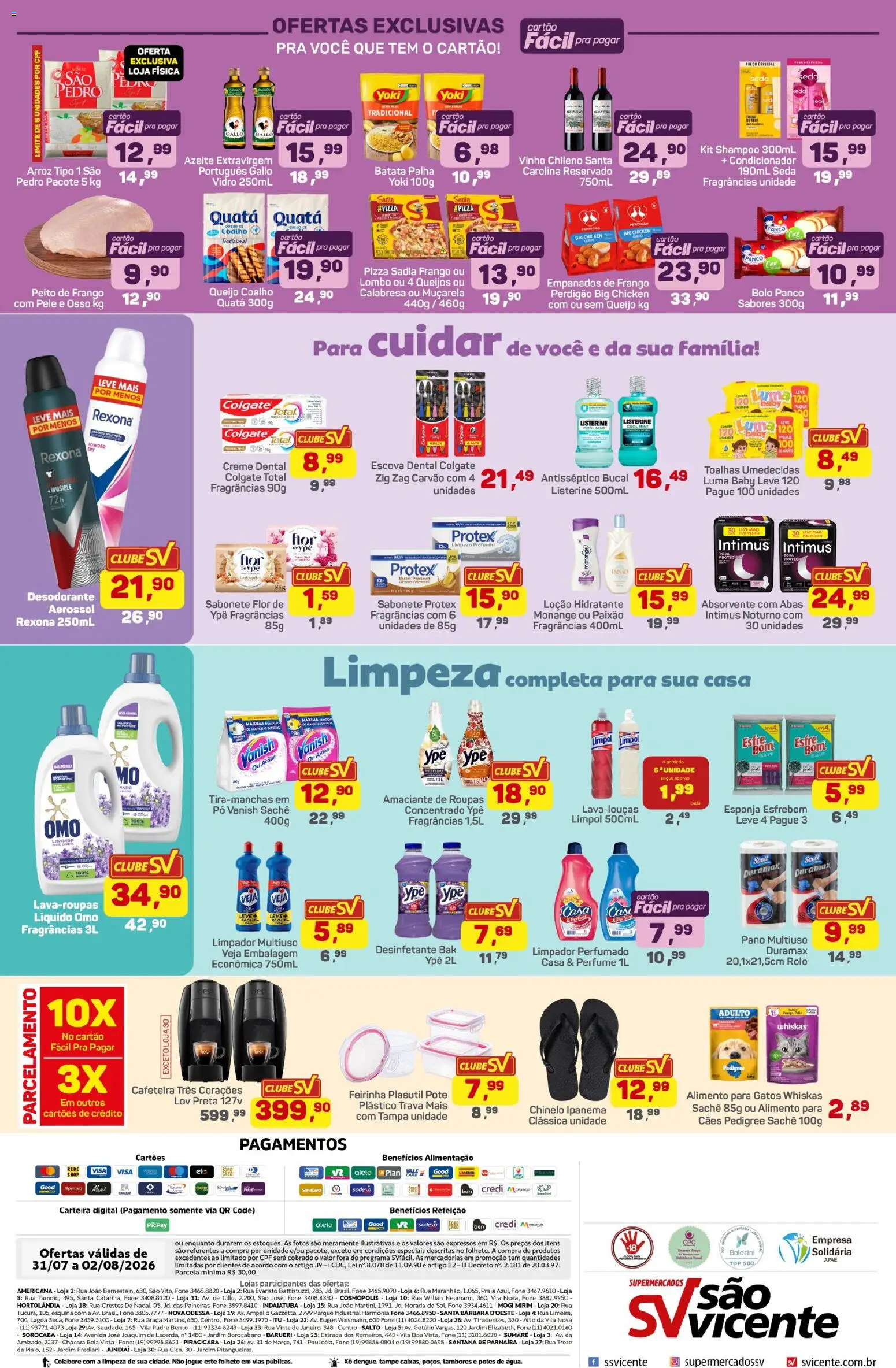Supermercados São Vicente Folheto - válido de 31/07/2026 | Página: 4