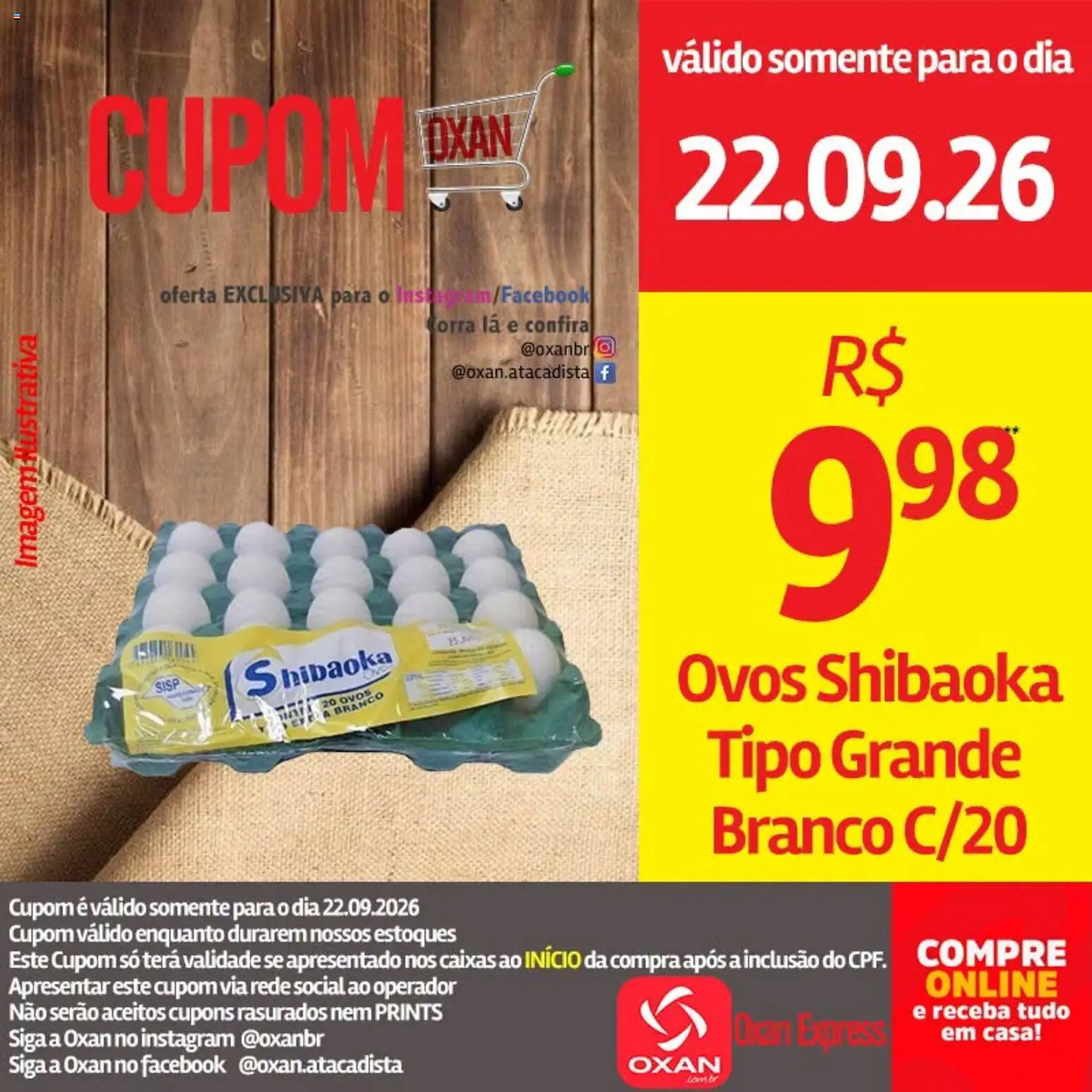 Oxan Atacadista Folheto - válido de 22/09/2026 | Página: 13 | Produtos: Ovos