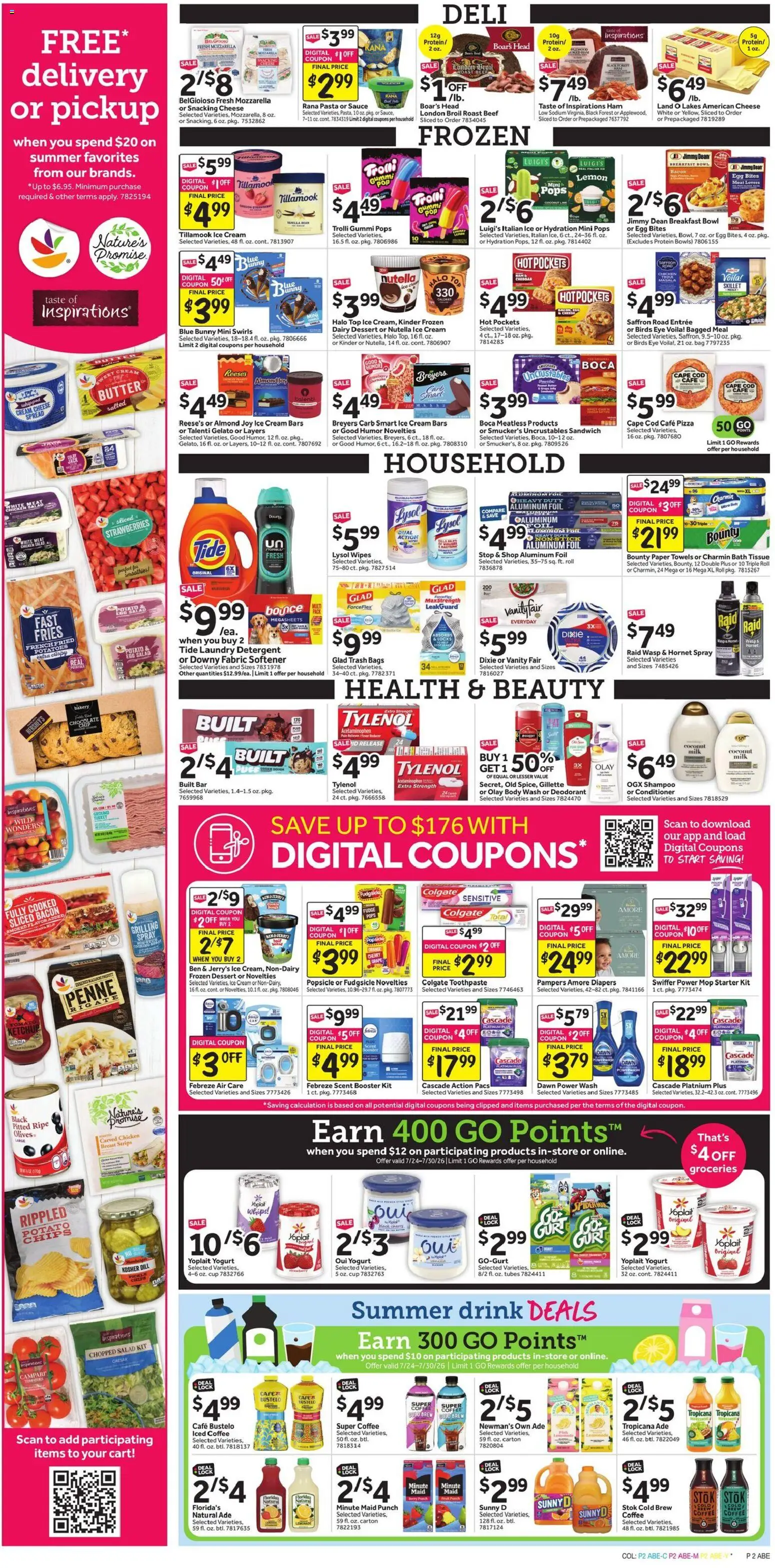 Stop & Shop Weekly Circular - NY - valid from 07/24/2026 | Page: 3 | Products: Bakery, Cheese, Detergent, Chocolate Chip