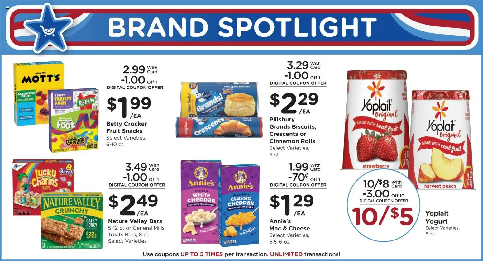 Fry's Food Weekly Ad - valid from 17.06.2026 | Page: 7 | Products: Butter, Yogurt, Pasta, Peach