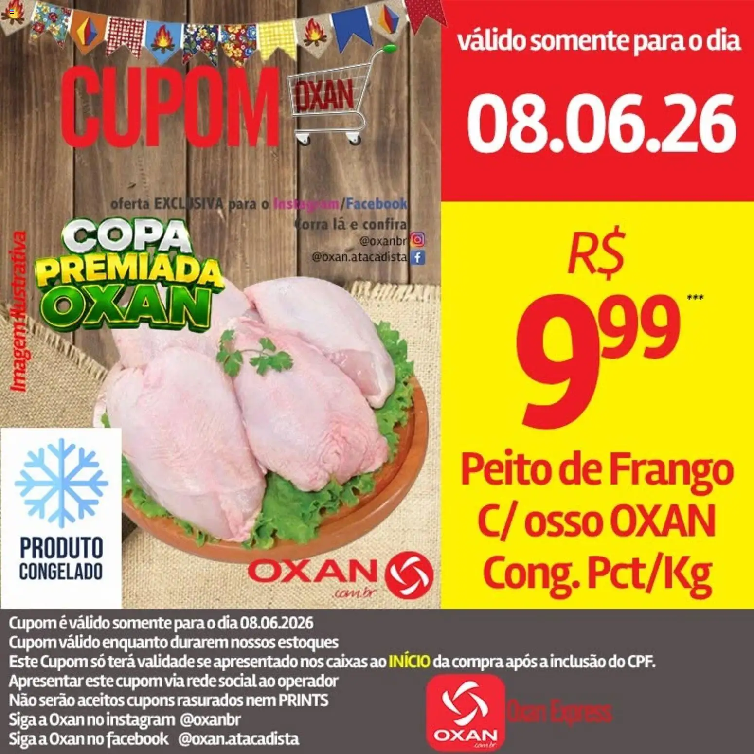 Oxan Atacadista Folheto - válido de 08.06.2026 | Página: 11 | Produtos: Copa, Frango, Peito de frango