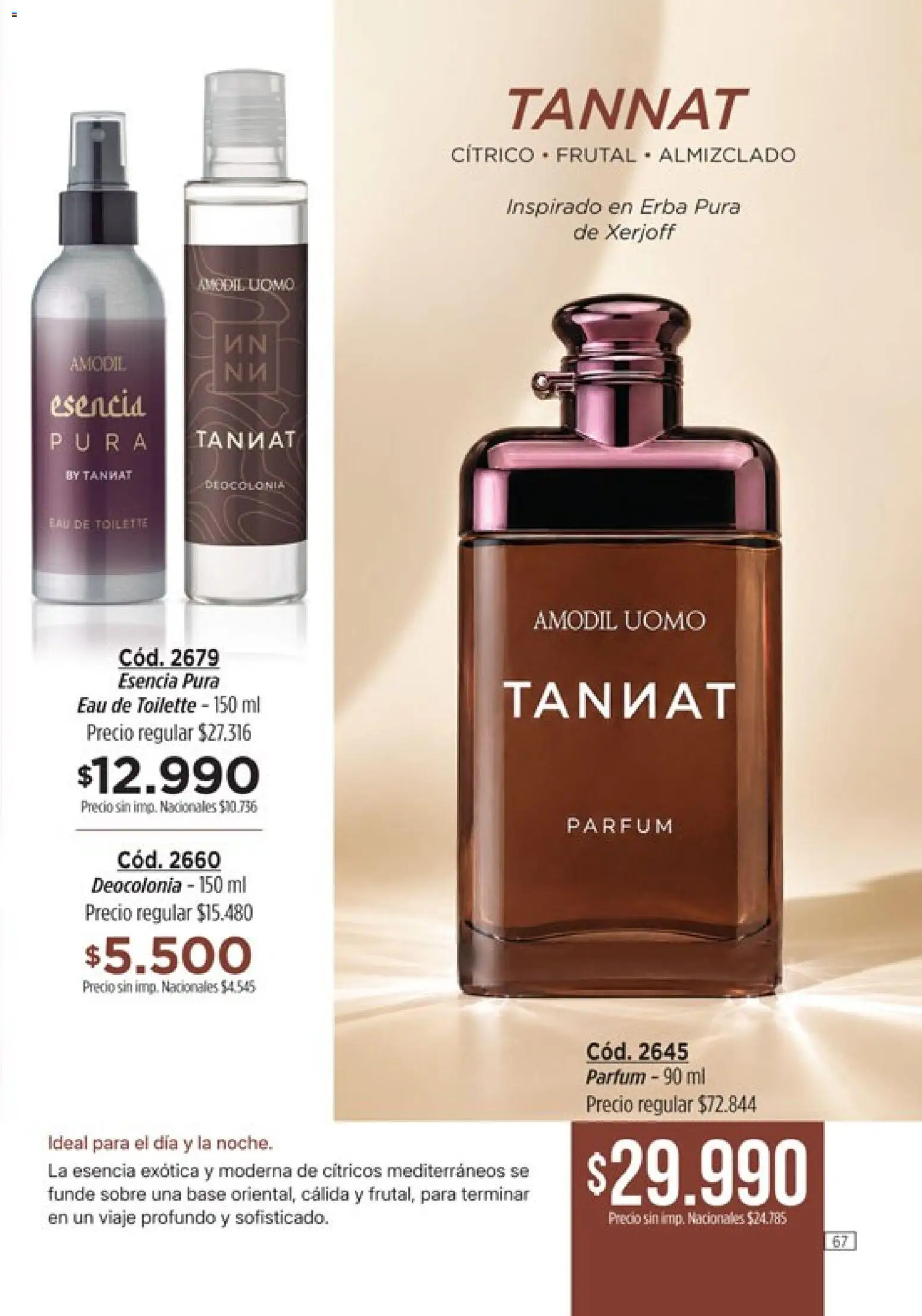 Catálogo Amodil Campaña 16 │ válido desde el 19/09/2026 | Página: 67 | Productos: Sobre, Cítricos, Eau de toilette