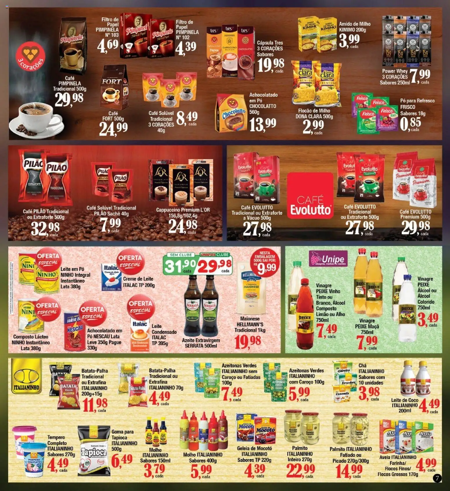 Supermercados Unidos Folheto - válido de 16.05.2026 | Página: 7 | Produtos: Frisco, Achocolatado, Leite, Aveia