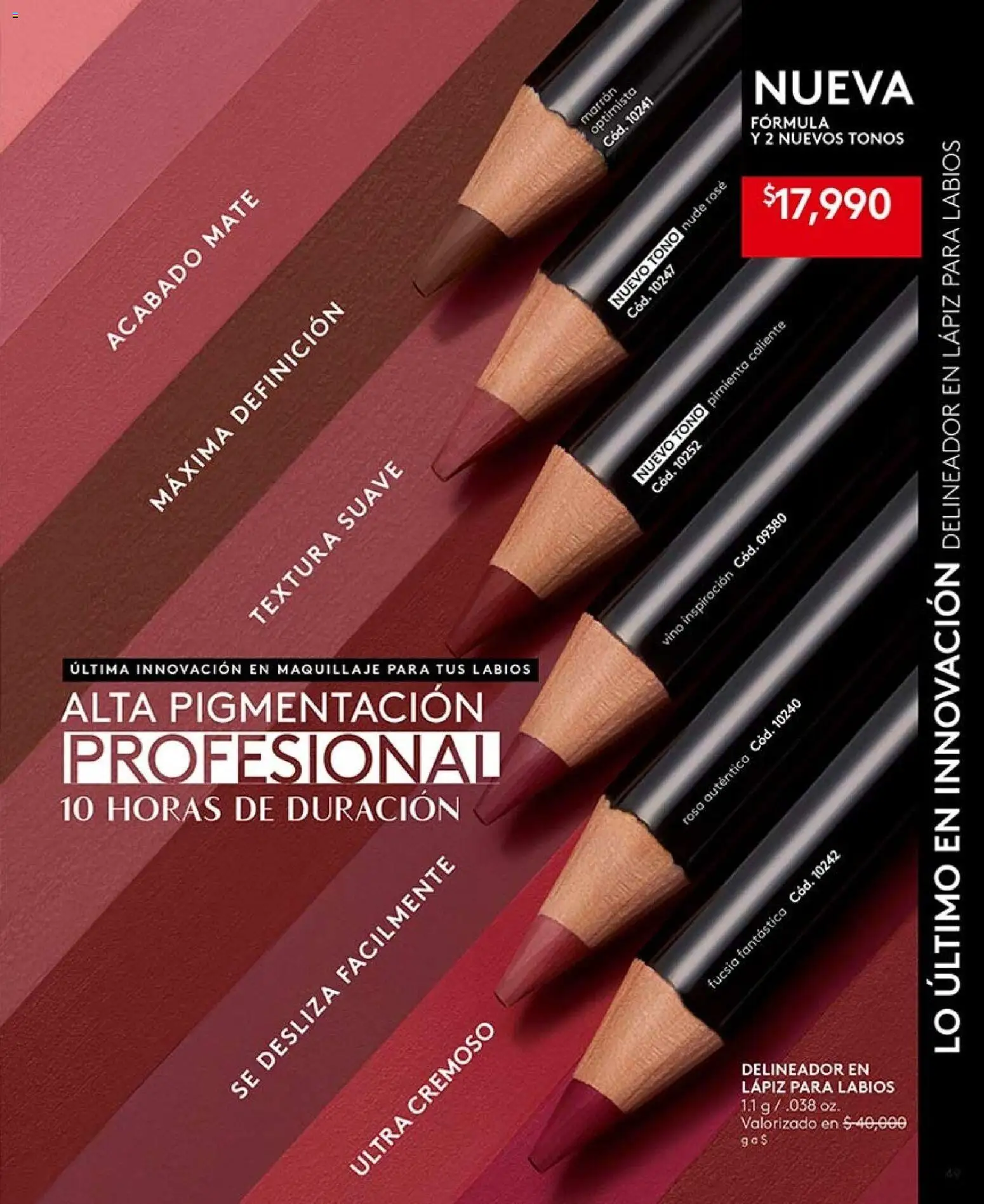 Ésika revista - valida desde el 07/08/2026 | Página: 49 | Productos: Pimiento, Maquillaje, Delineador, Vino