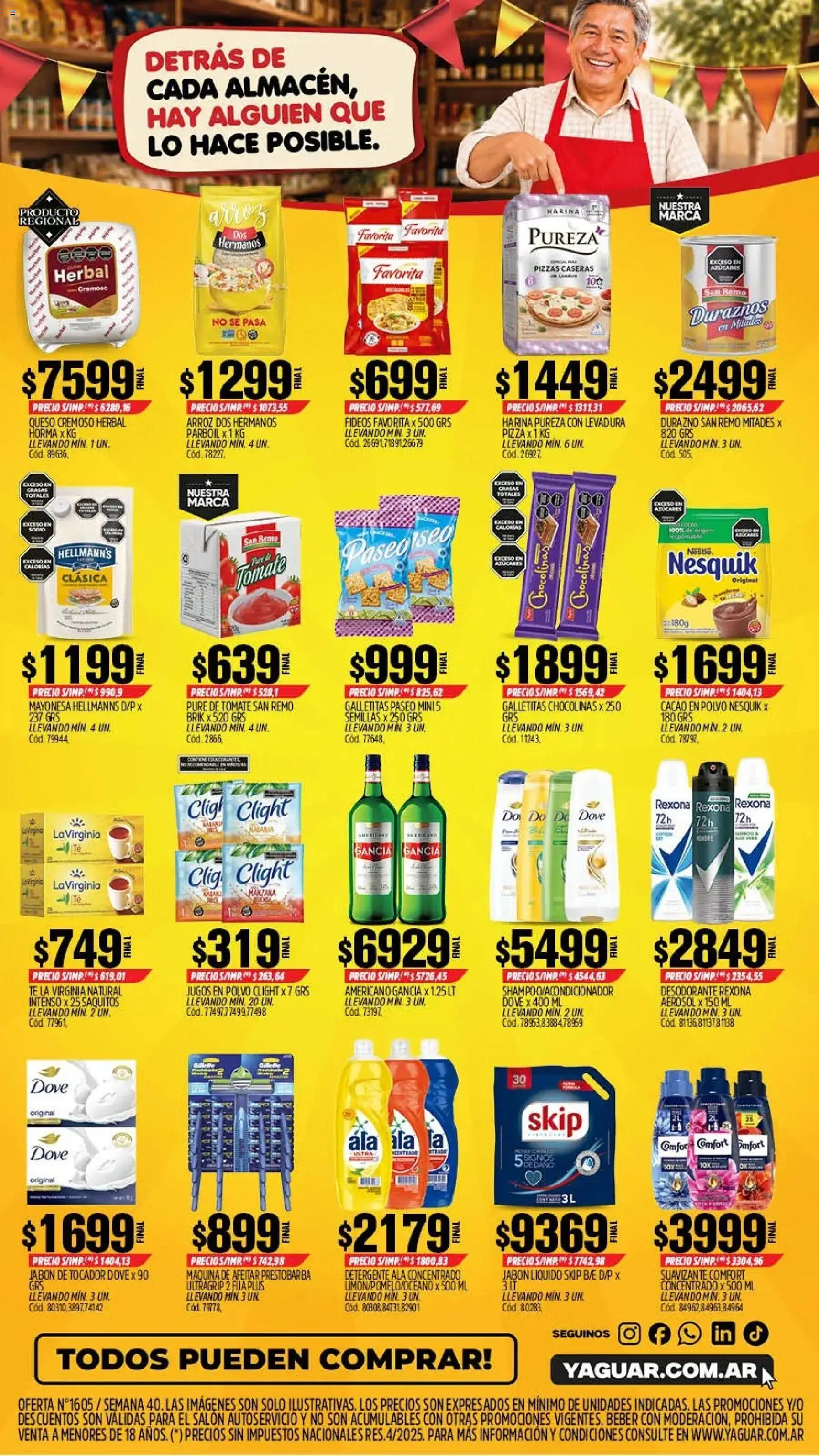Yaguar - Oferta Semanal Neuquen │ válido desde el 28/09/2026 | Página: 2 | Productos: Levadura, Polvo, Té, Fideos