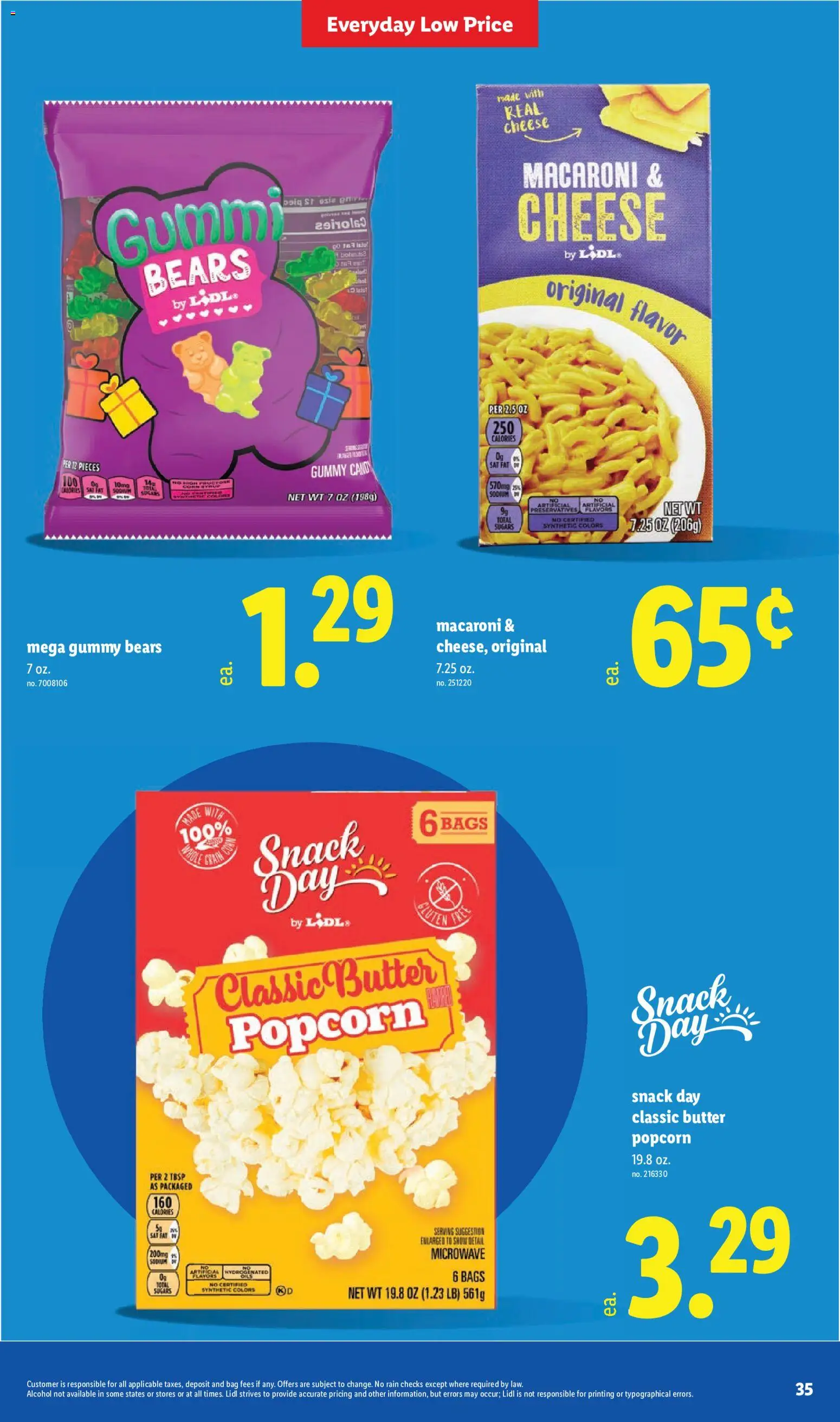 Lidl Weekly Ad - valid from 10.06.2026 | Page: 35 | Products: Corn, Cheese, Microwave, Bag