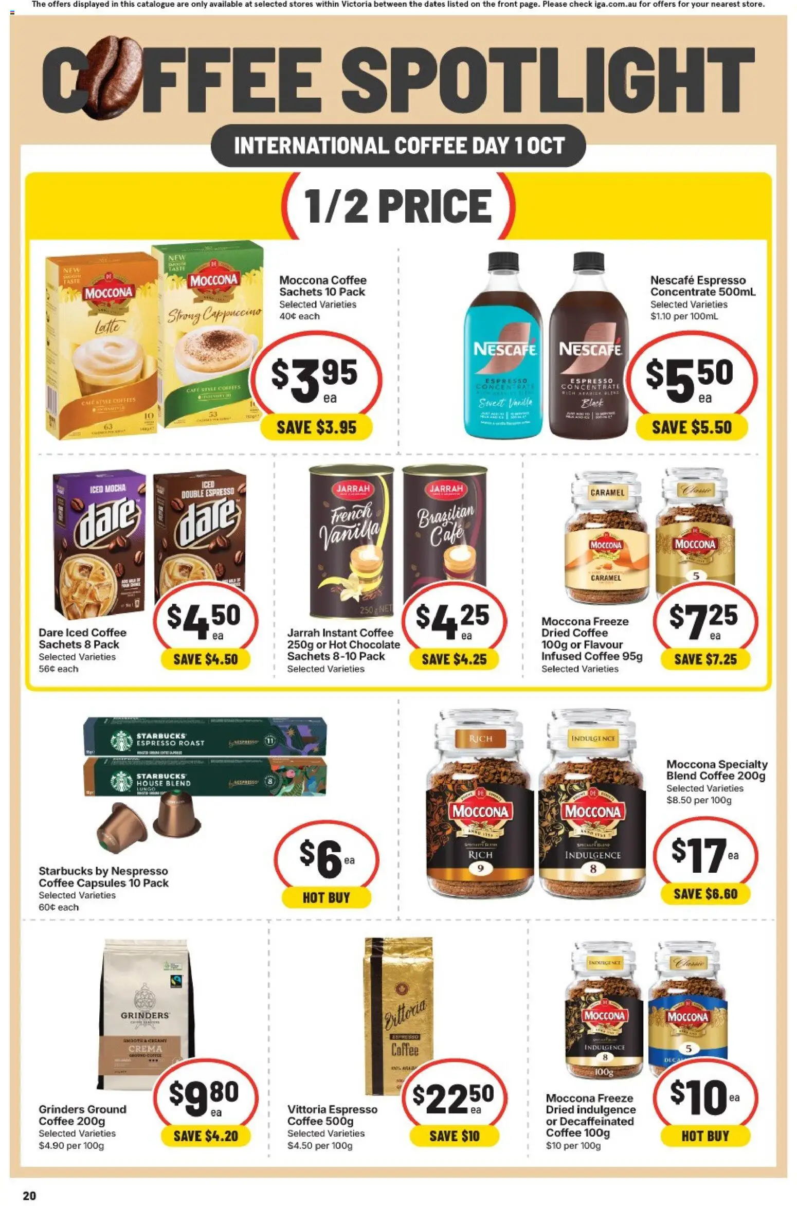 IGA catalogue - valid from 30/09/2026 | Page: 16 | Products: Hot chocolate, Cappuccino, Capsules, Iced coffee