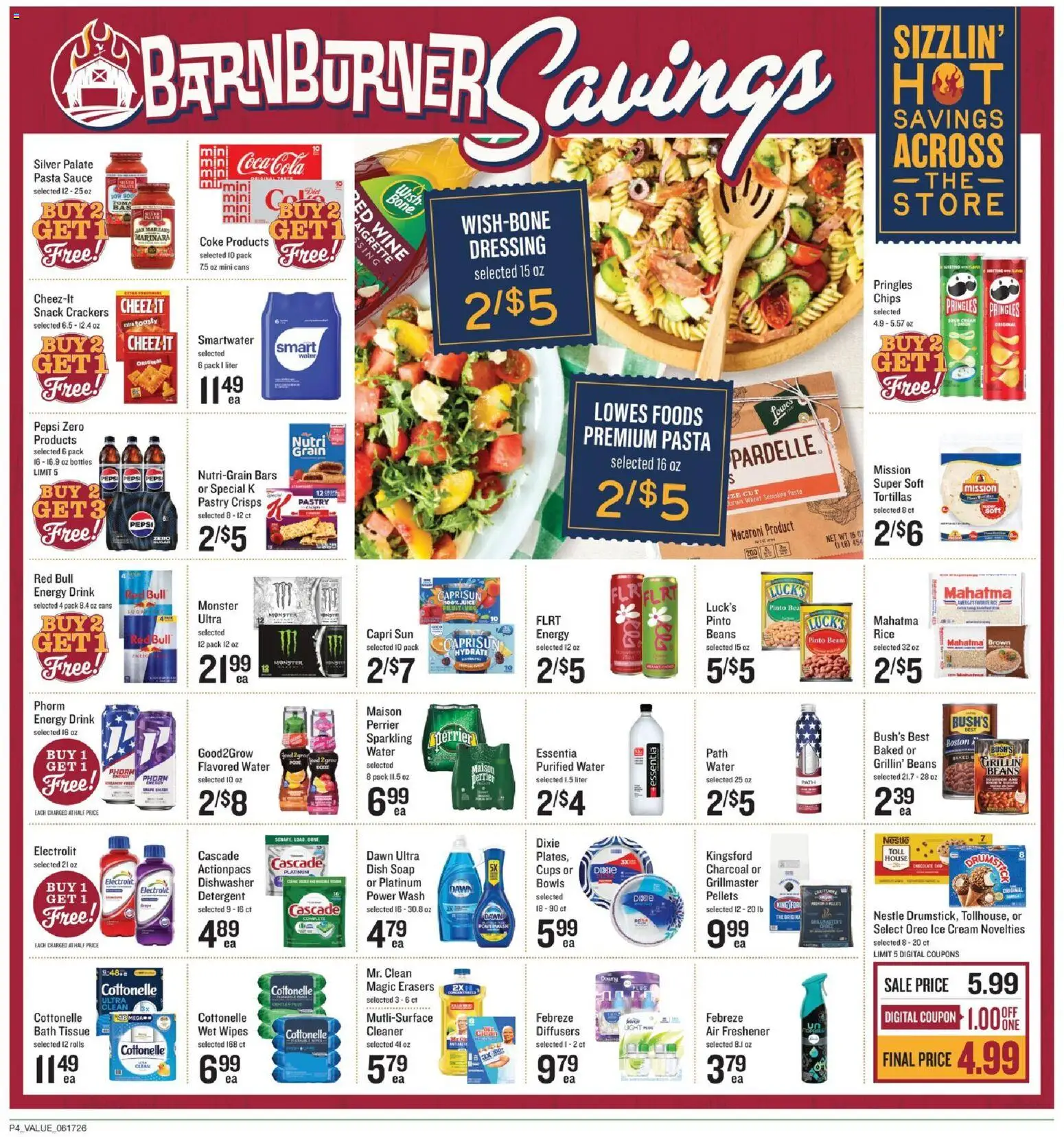 Lowes Foods Weekly Ad - NC - valid from 17.06.2026 | Page: 5 | Products: Bath, Juice, Rice, Ice cream