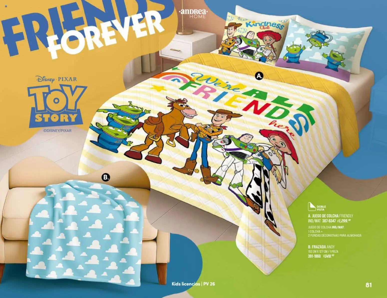 Nuevas ofertas de Andrea válidas en toda la República Mexicana desde el 25/01/2026. ¡Encuentra las mejores ofertas en Andrea catálogo Home! | Página: 81 | Productos: Juego, Almohada