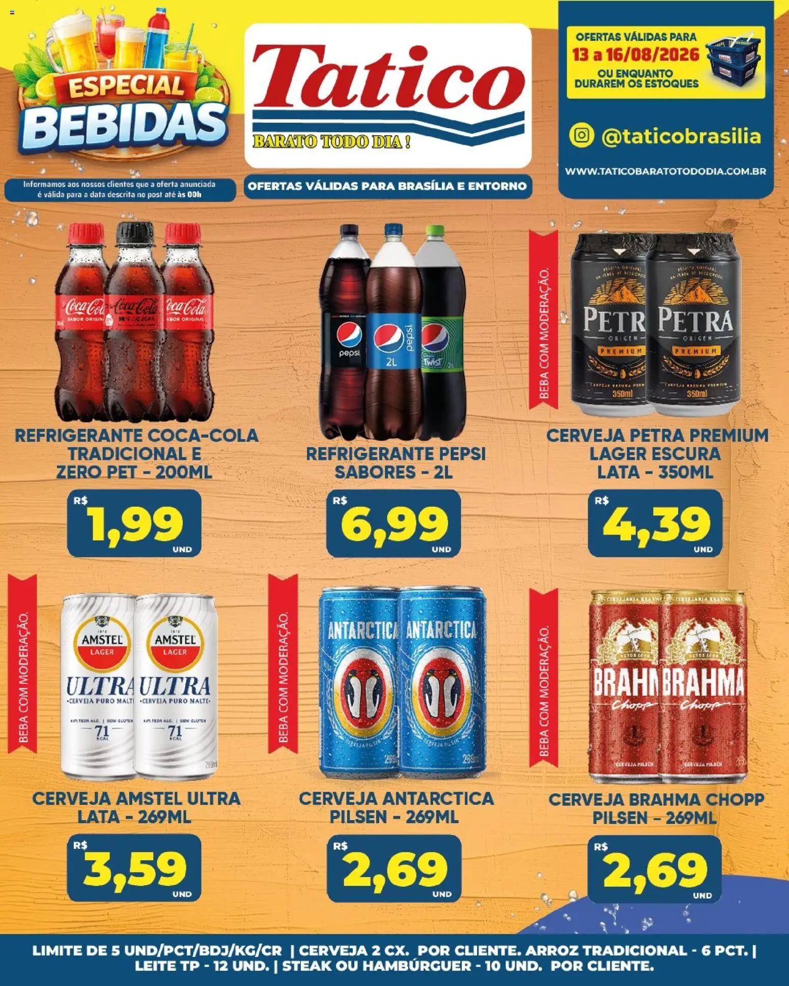 Tatico Folheto - válido de 17/08/2026 | Página: 48 | Produtos: Pepsi, Leite, Cerveja, Cera