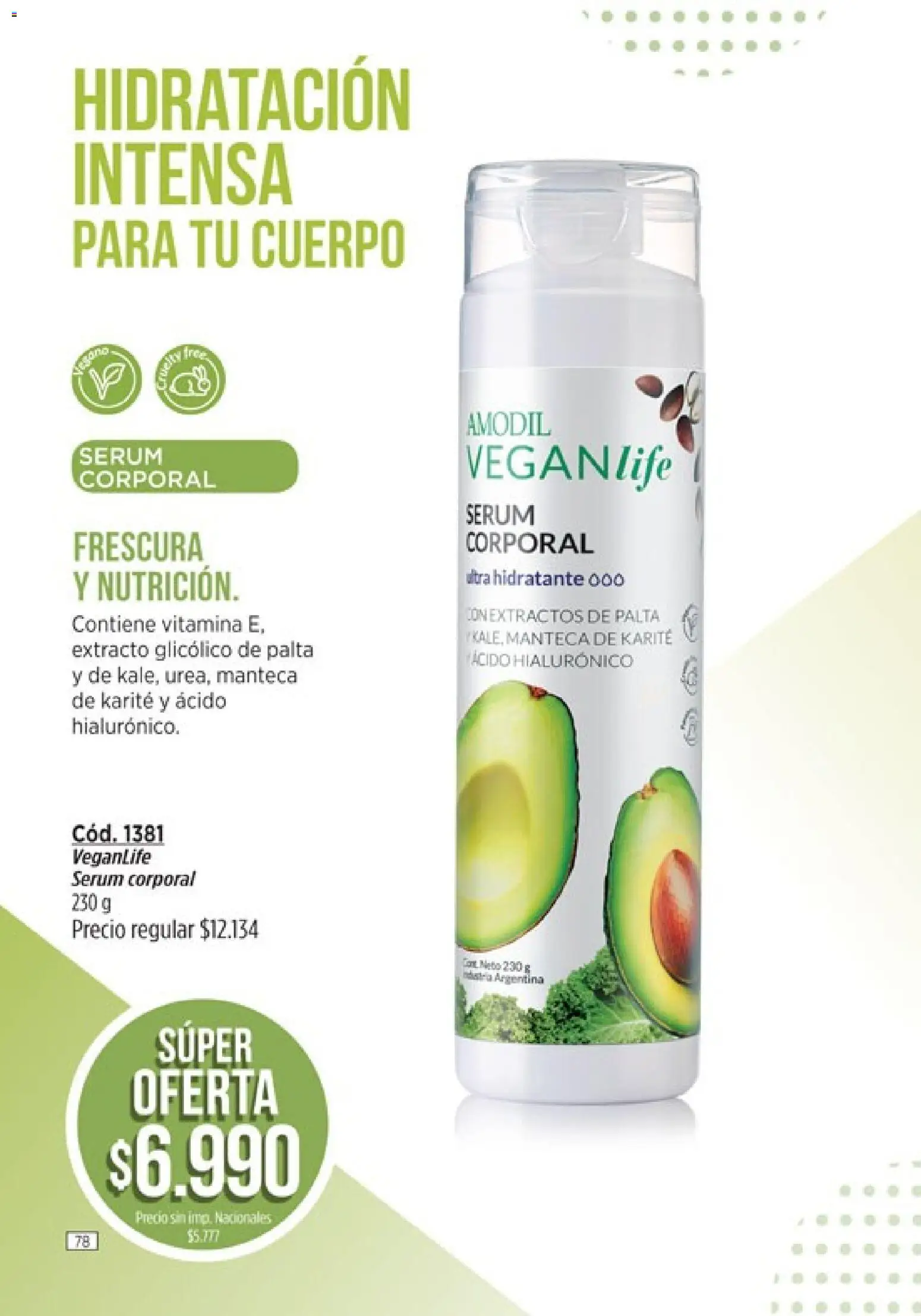 Amodil - Campaña 11 │ válido desde el 01.07.2026 | Página: 78 | Productos: Serum, Palta, Manteca