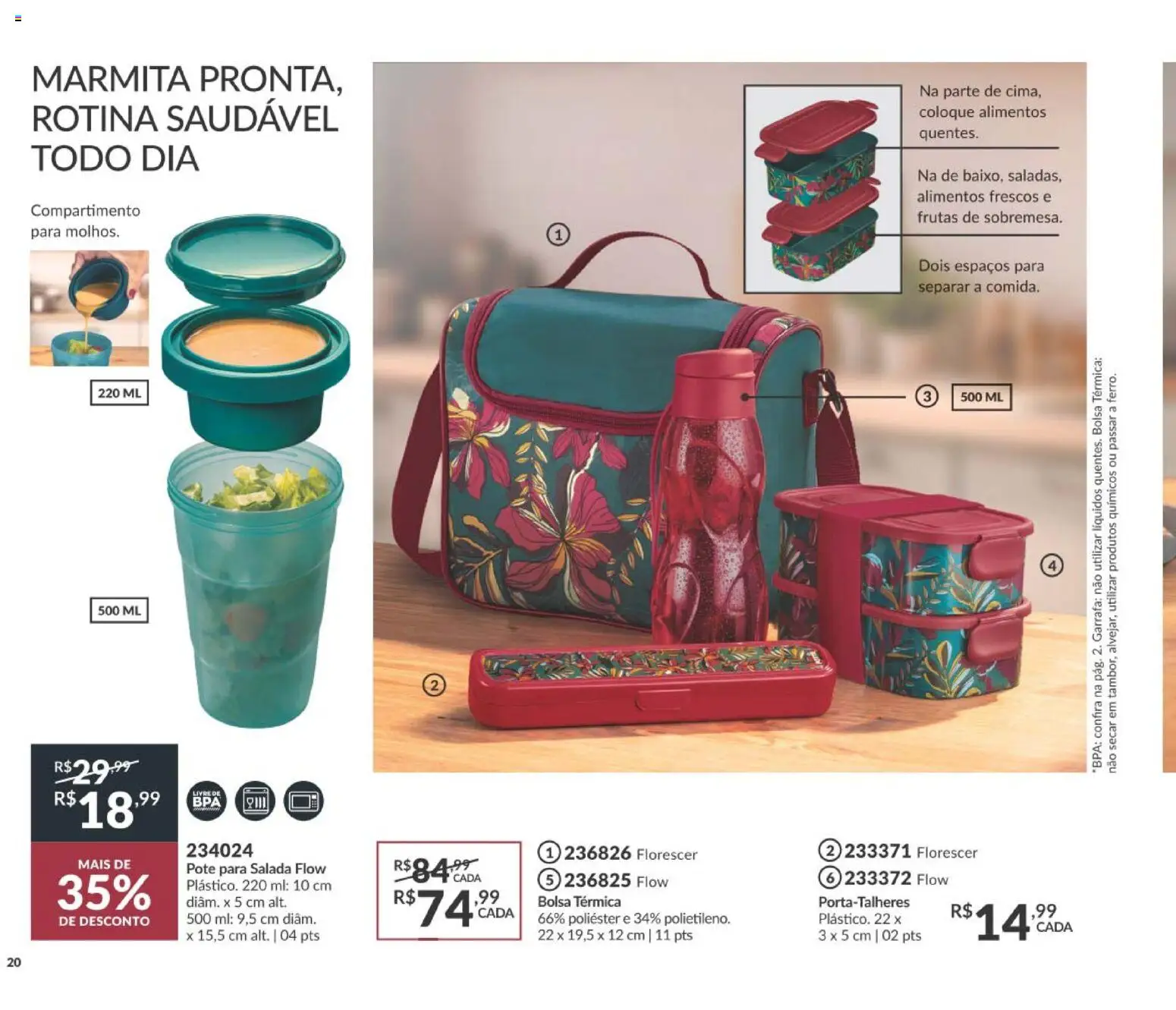 Avon Folheto - válido de 01/09/2026 | Página: 20 | Produtos: Frutas, Alimentos, Salada, Bolsa