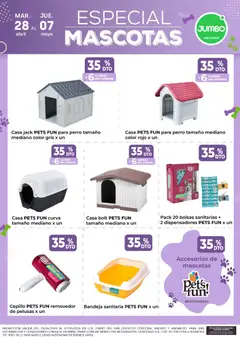 Vista previa Jumbo - Especial Mascotas | Jumbo válido desde el 28.04.2026 | Página: 5 | Productos: Teléfono, Cepillo, Bandeja