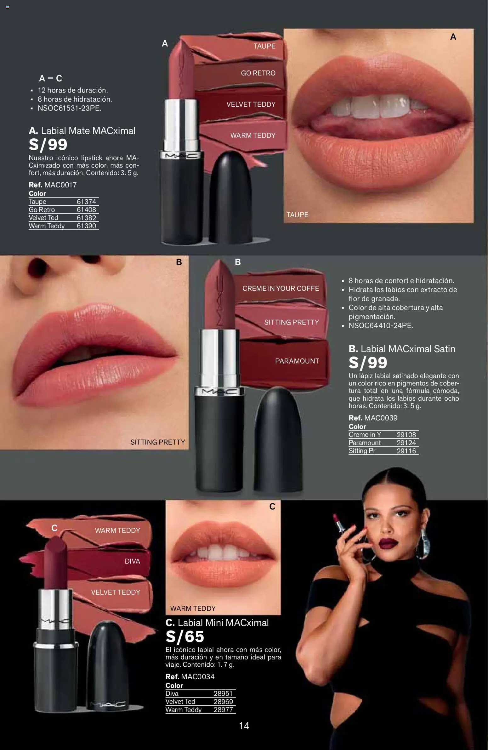 Catálogo Leonisa válido desde 04.06.2026 | Página: 14 | Productos: Lápiz labial