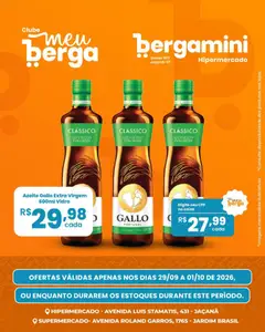 Supermercado Bergamini ofertas Clube - Pré-Visualização do folheto da loja Supermercado Bergamini, válido de 29/09/2026