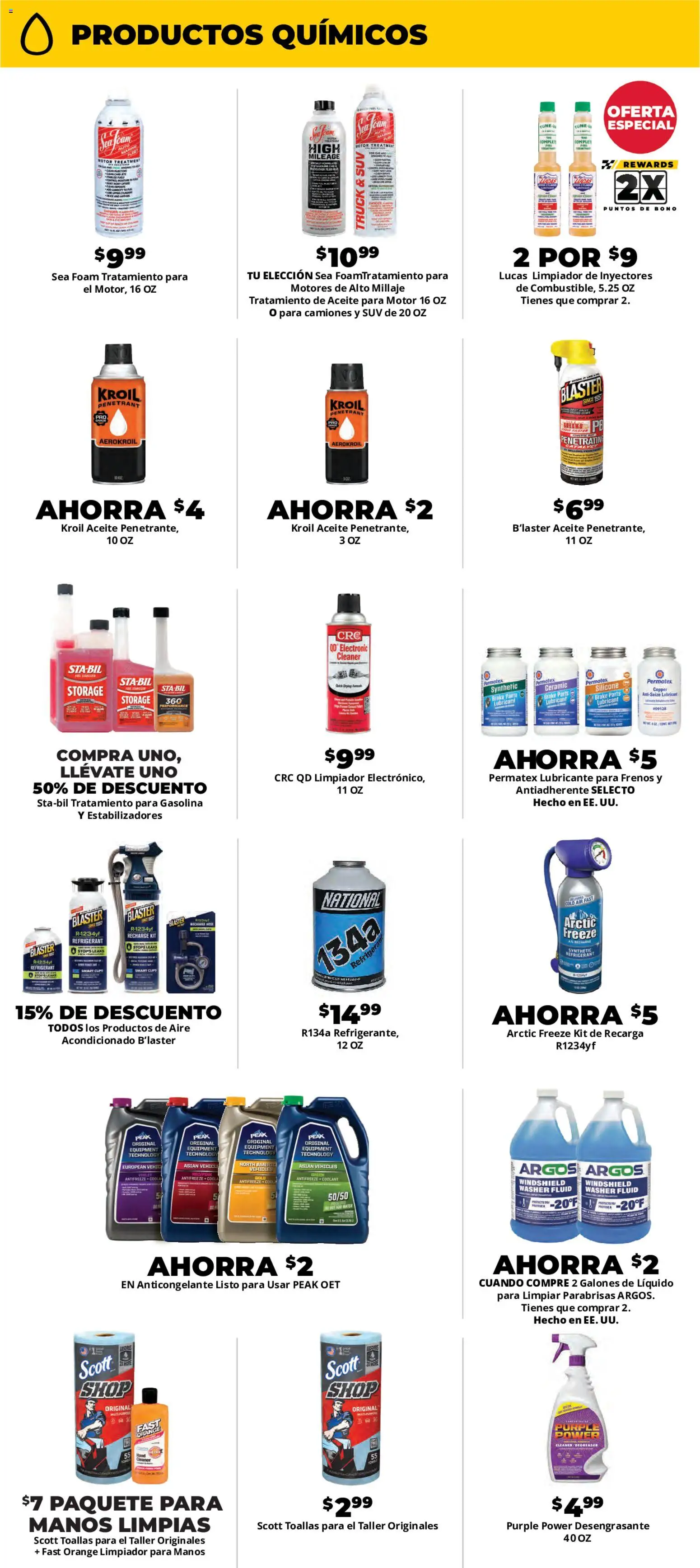 Advance Auto Parts Weekly Ad - Spanish - valid from 07/19/2026 | Page: 3 | Products: Windshield, Washer